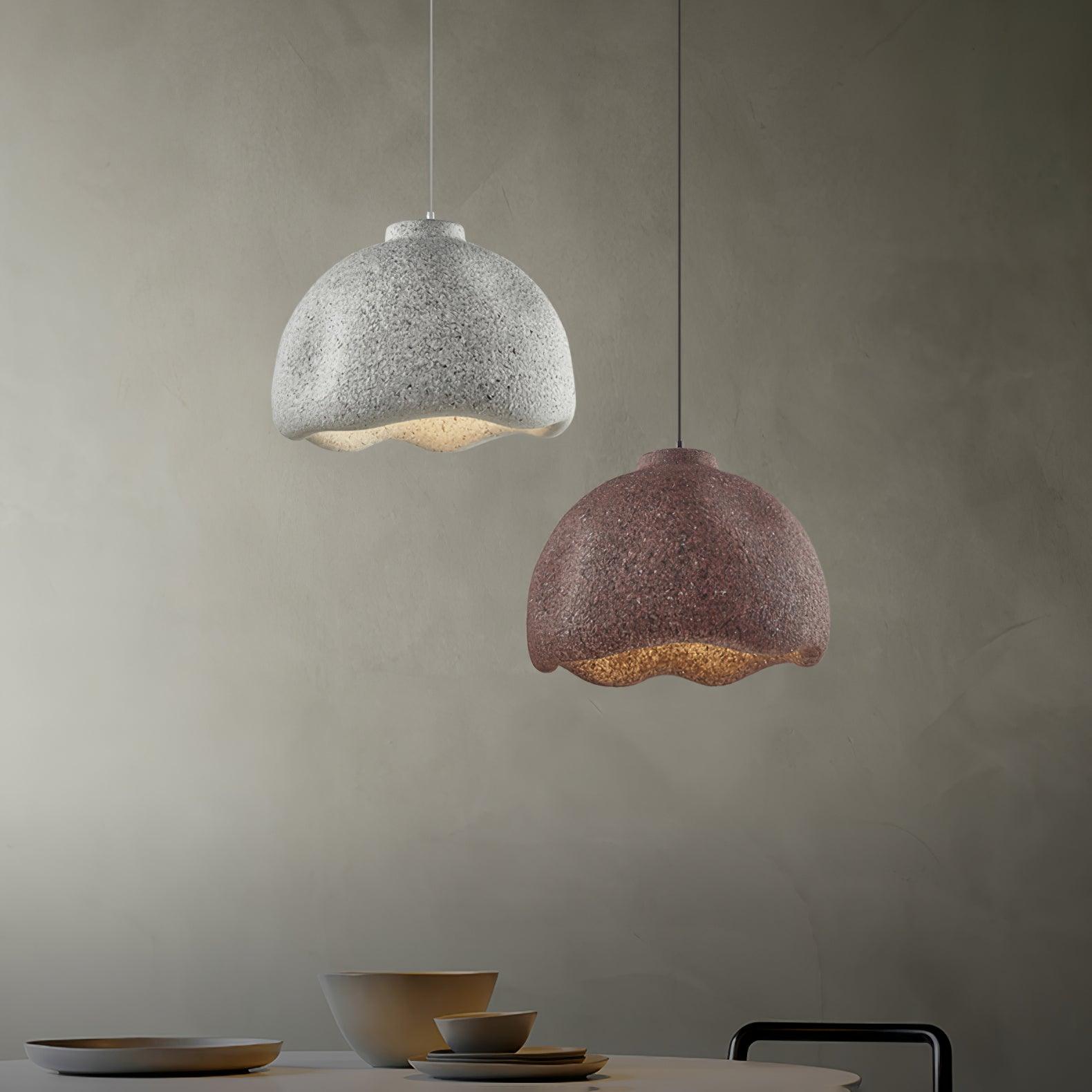 Icarila Modern Minimalist Speckled Plastic Pendant Lamp-Neutral Decor