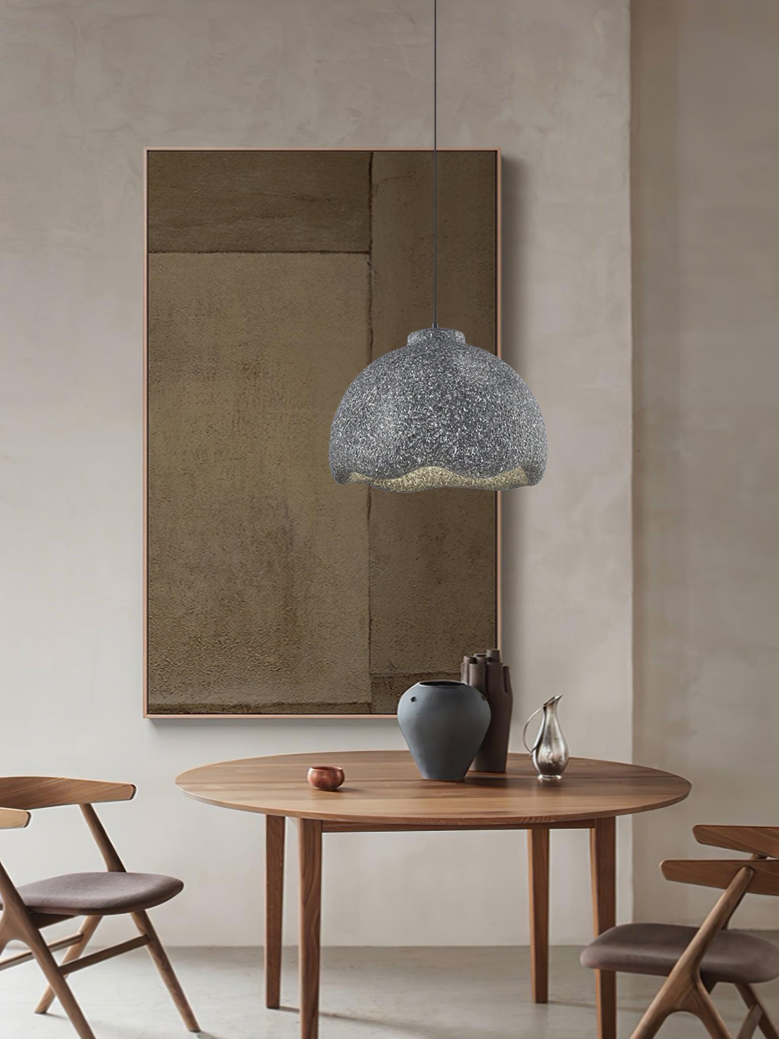 Icarila Modern Minimalist Speckled Plastic Pendant Lamp-Neutral Decor