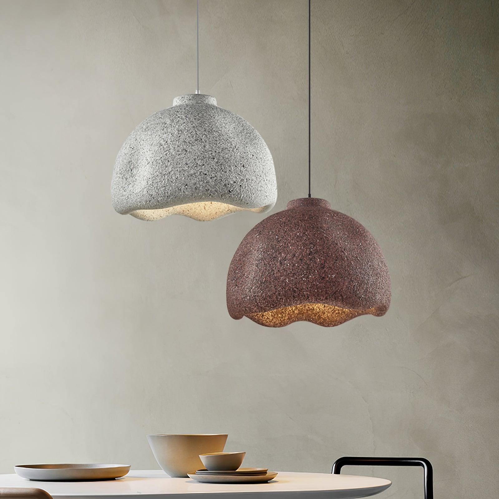 Icarila Modern Minimalist Speckled Plastic Pendant Lamp-Neutral Decor
