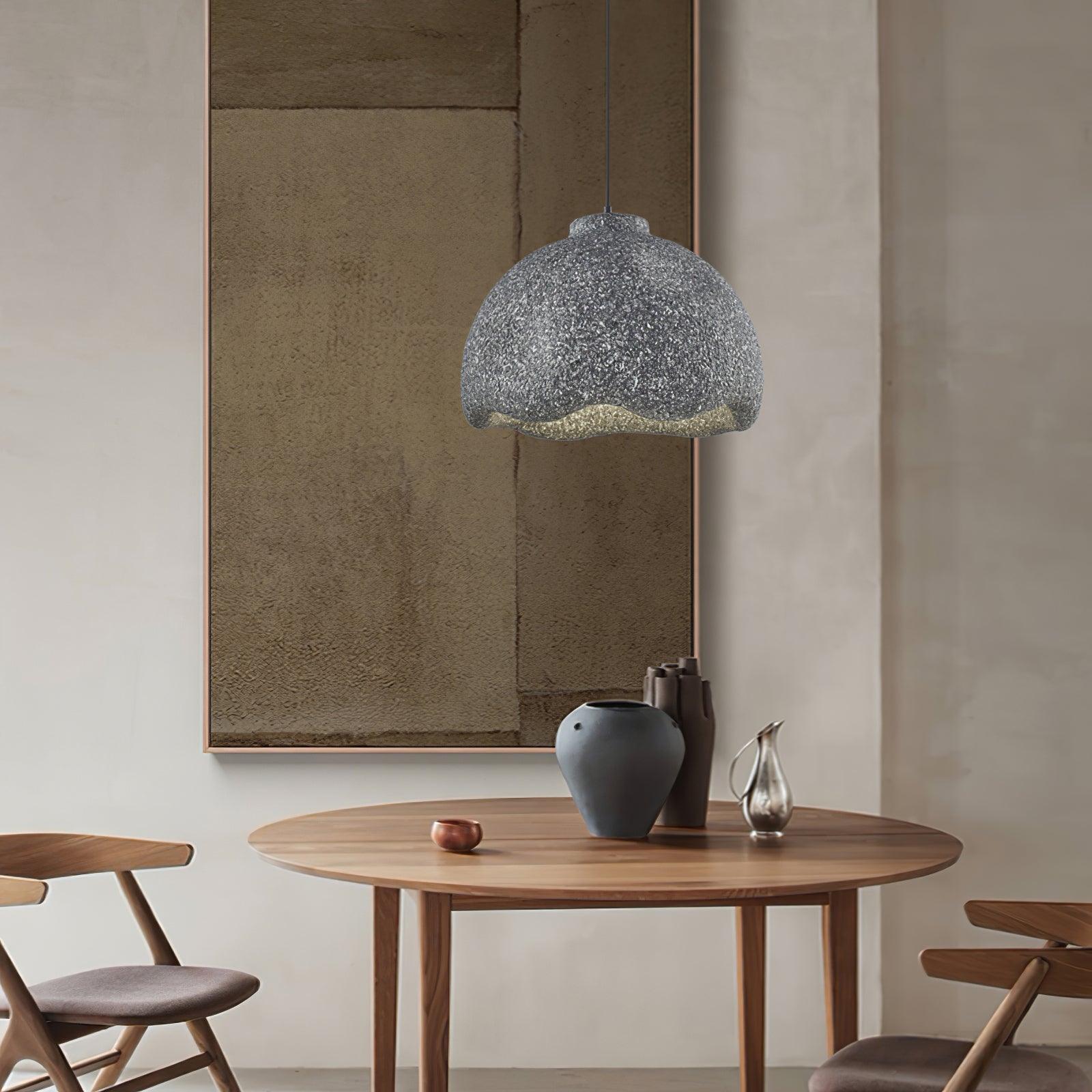 Icarila Modern Minimalist Speckled Plastic Pendant Lamp-Neutral Decor
