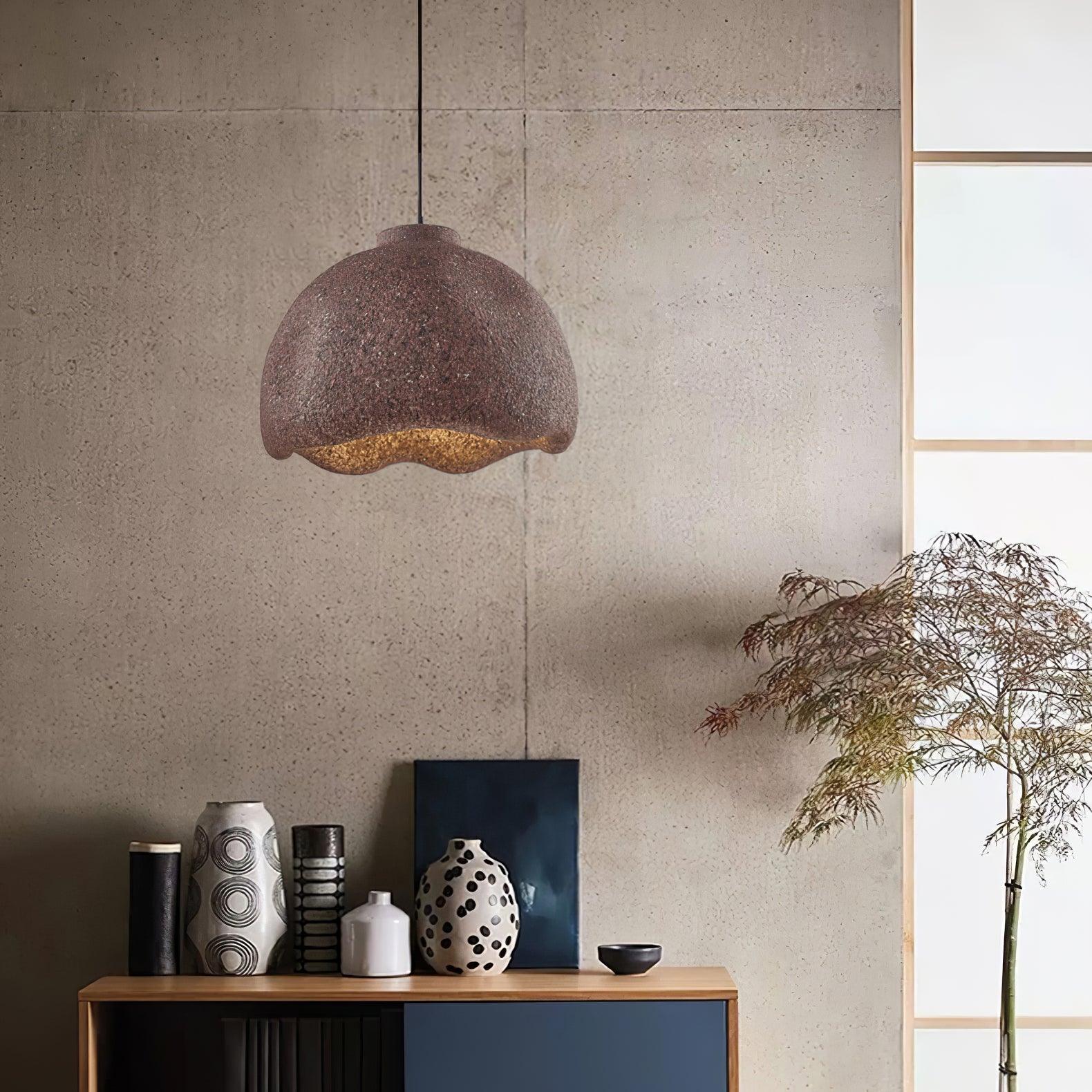 Icarila Modern Minimalist Speckled Plastic Pendant Lamp-Neutral Decor
