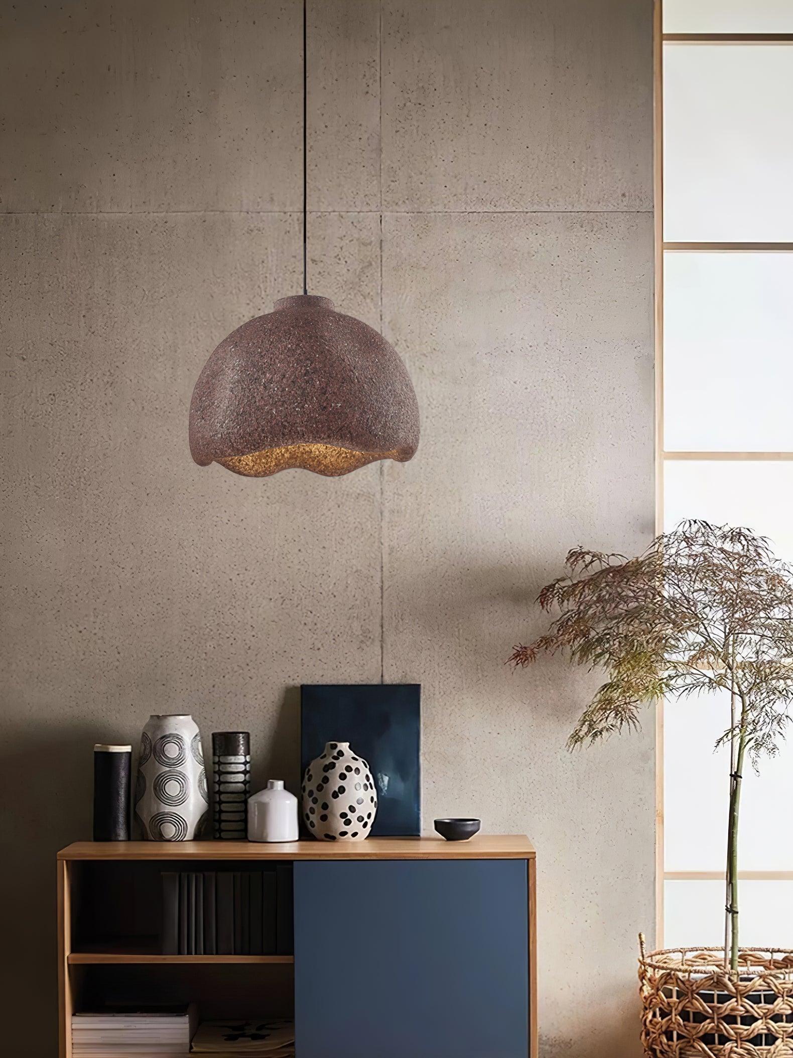 Icarila Modern Minimalist Speckled Plastic Pendant Lamp-Neutral Decor