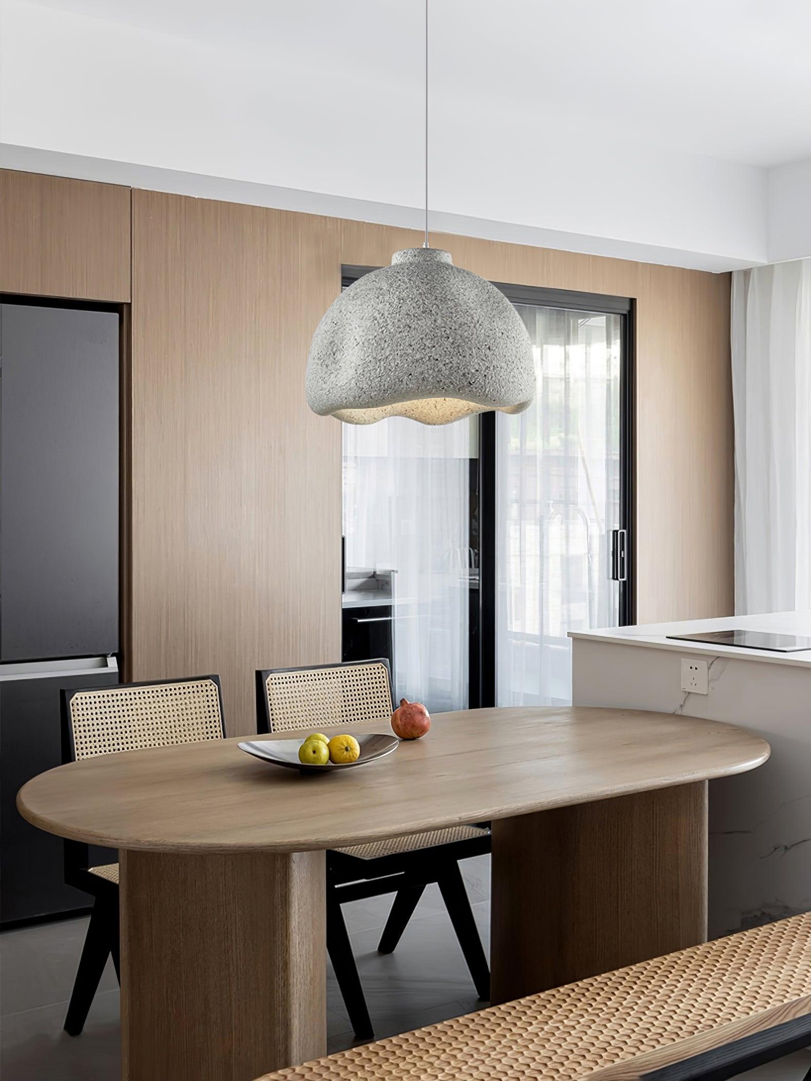 Icarila Modern Minimalist Speckled Plastic Pendant Lamp-Neutral Decor