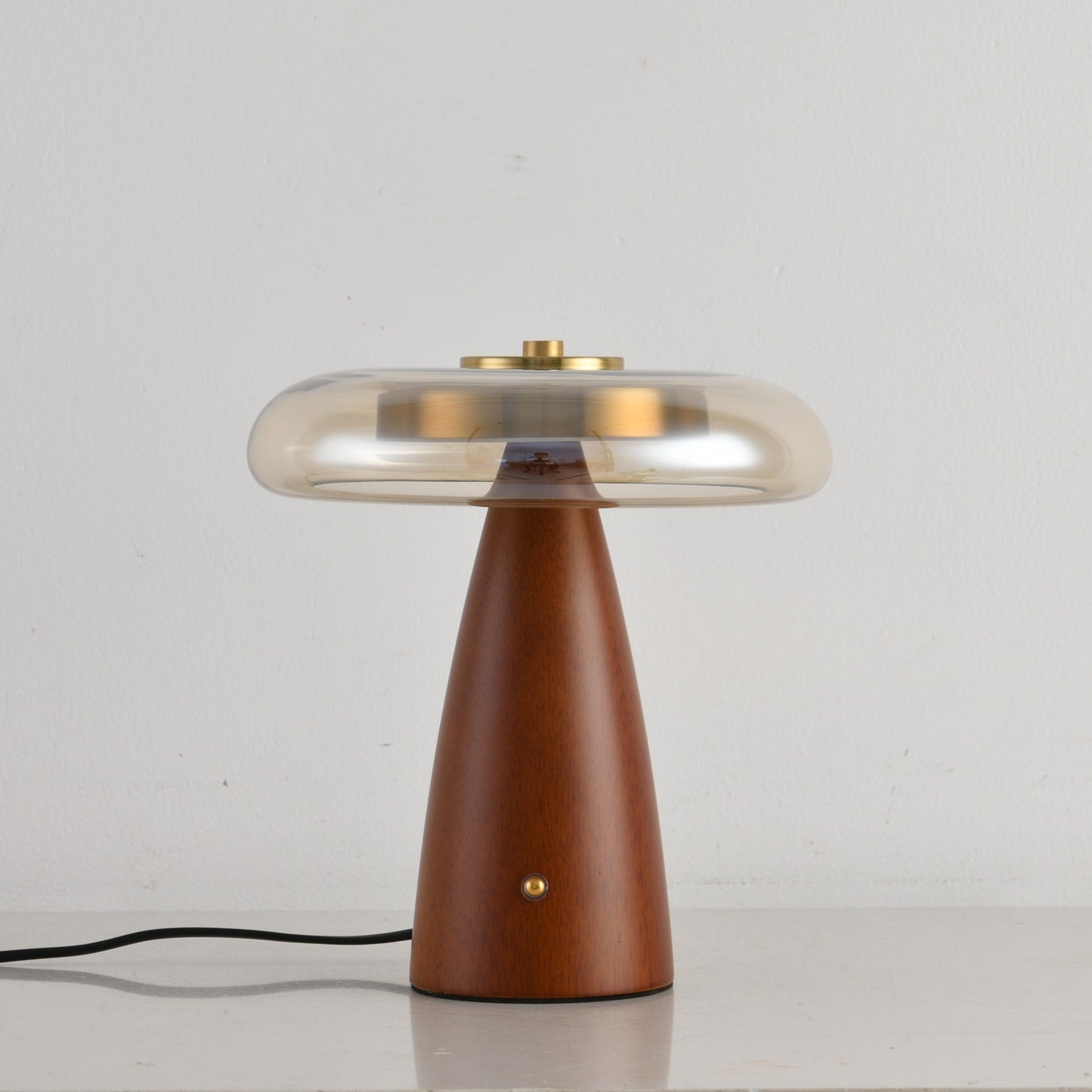 Mushroom Retro Glass Table Lamp-Neutral Decor