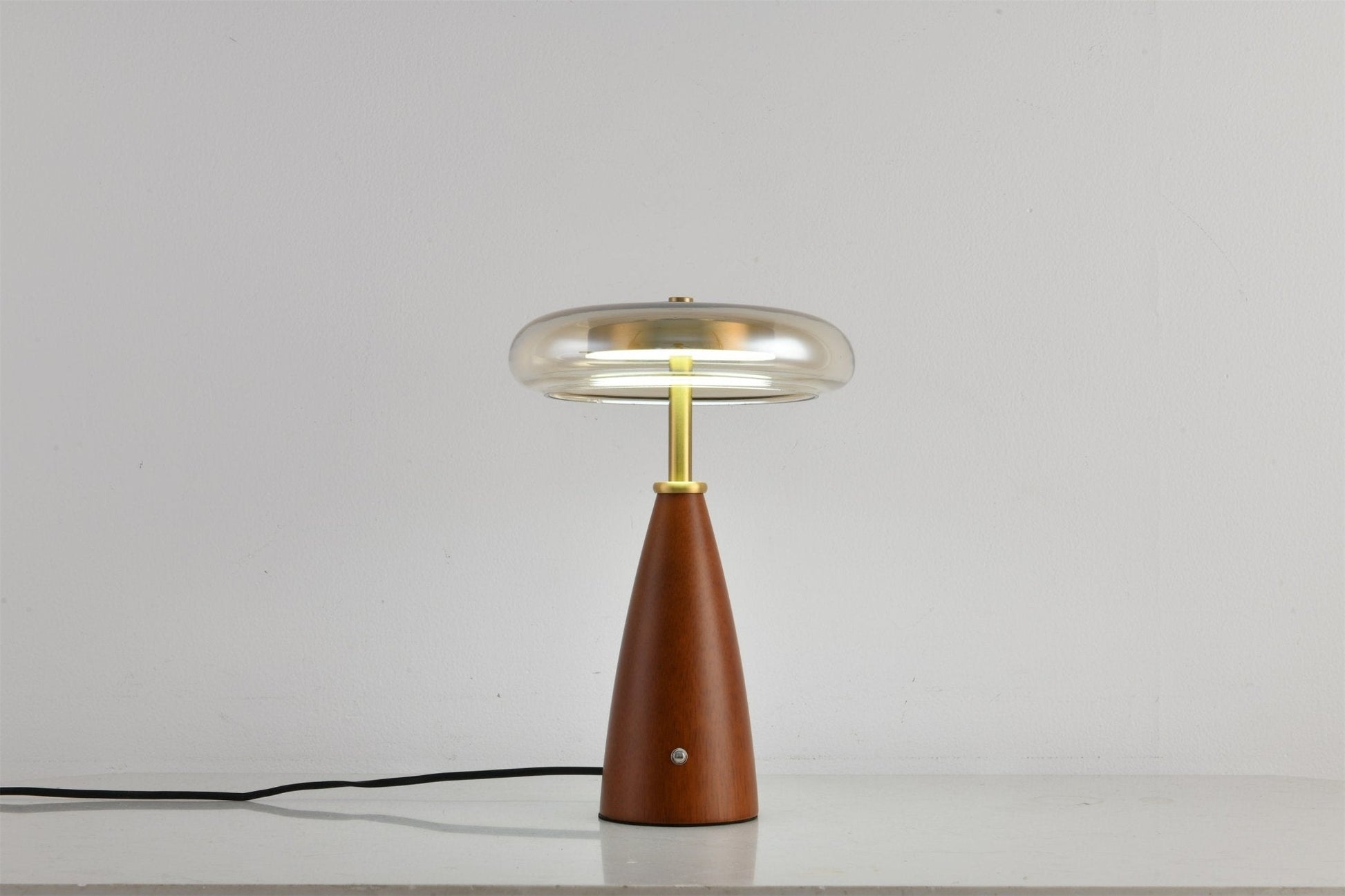 Mushroom Retro Glass Table Lamp-Neutral Decor