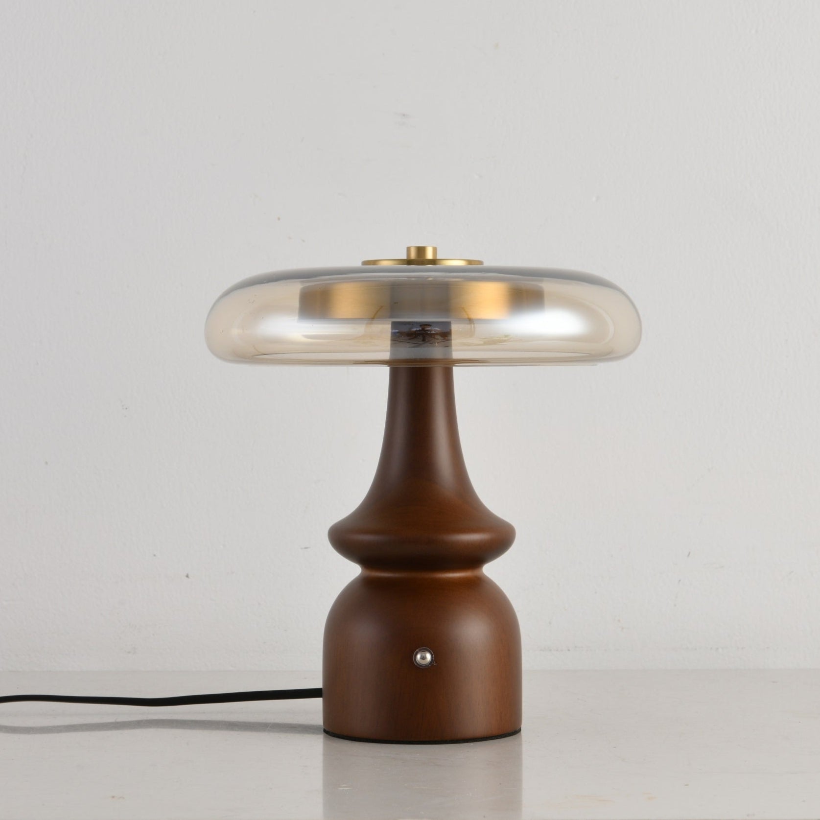 Mushroom Retro Glass Table Lamp-Neutral Decor