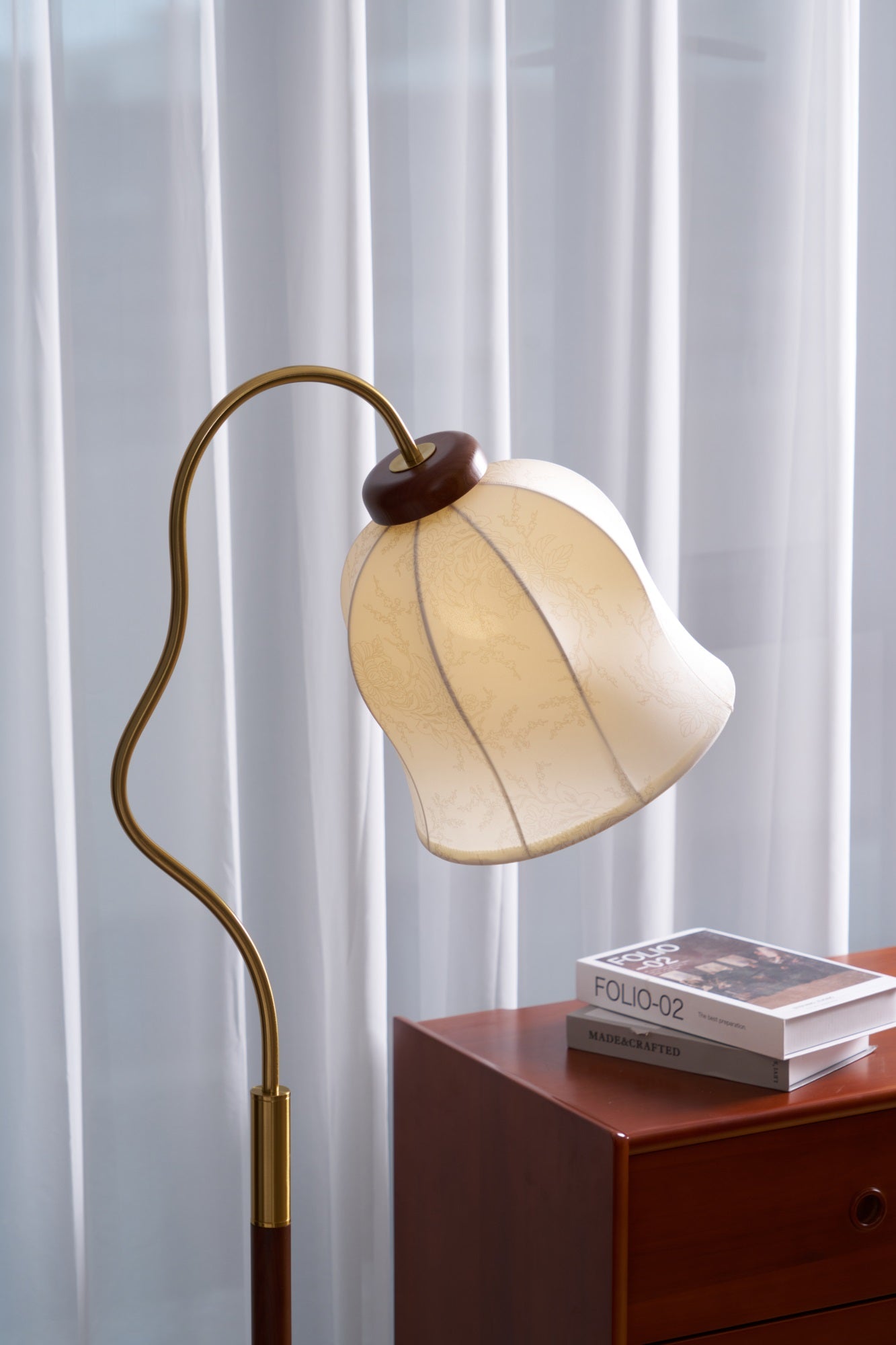 Elysia Classic Wood Floor Lamp-Neutral Decor