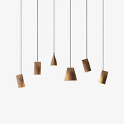 Ivarara Asymmetrical Wood Pendant Light-Neutral Decor