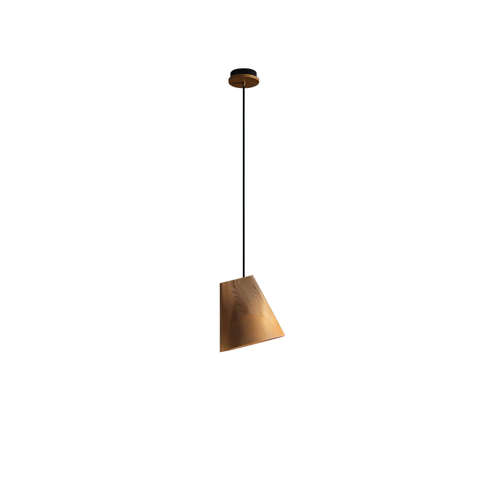 Ivarara Asymmetrical Wood Pendant Light-Neutral Decor