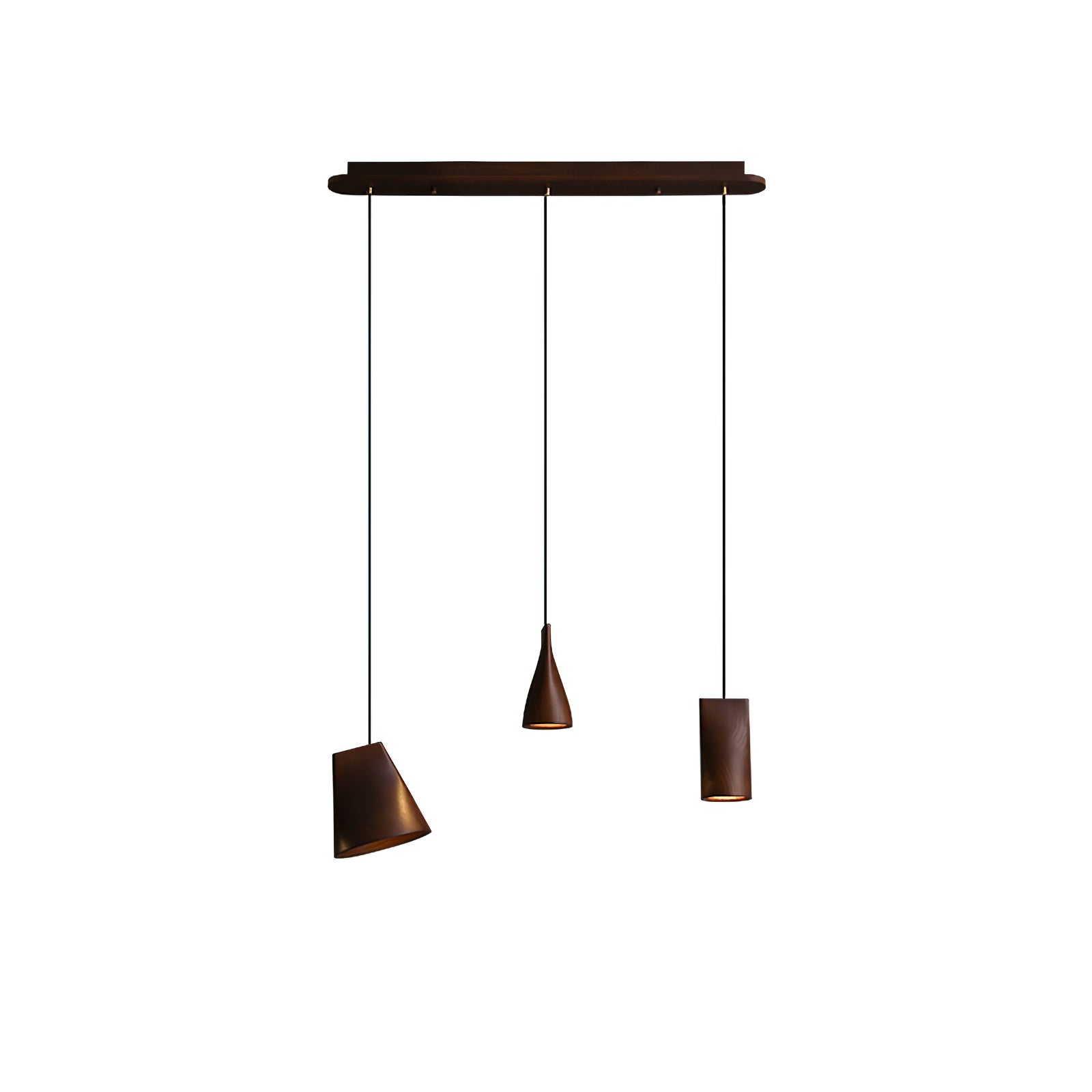 Ivarara Asymmetrical Wood Pendant Light-Neutral Decor