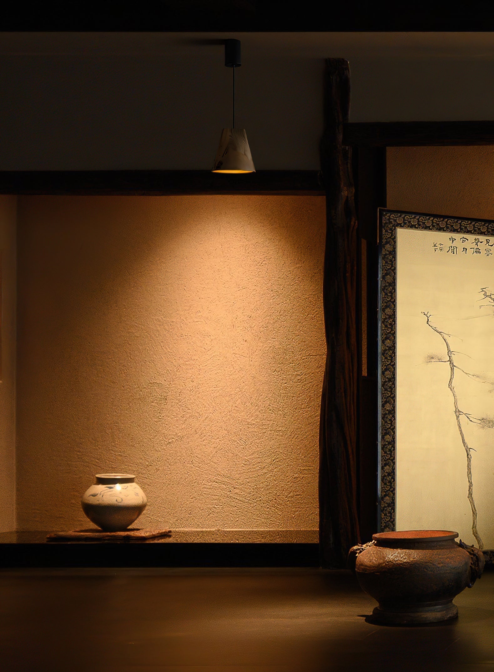 Ivarara Asymmetrical Wood Pendant Light-Neutral Decor