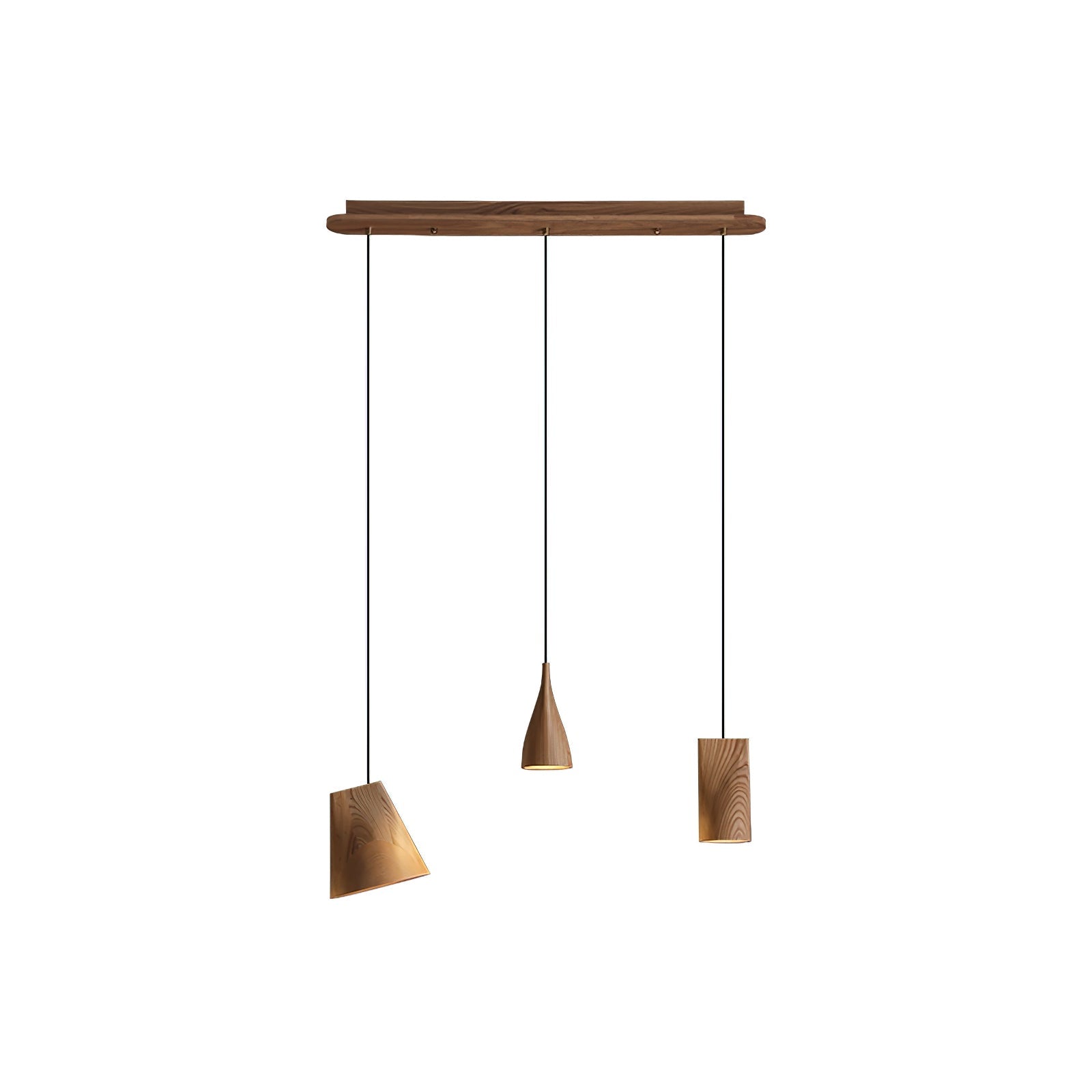 Ivarara Asymmetrical Wood Pendant Light-Neutral Decor