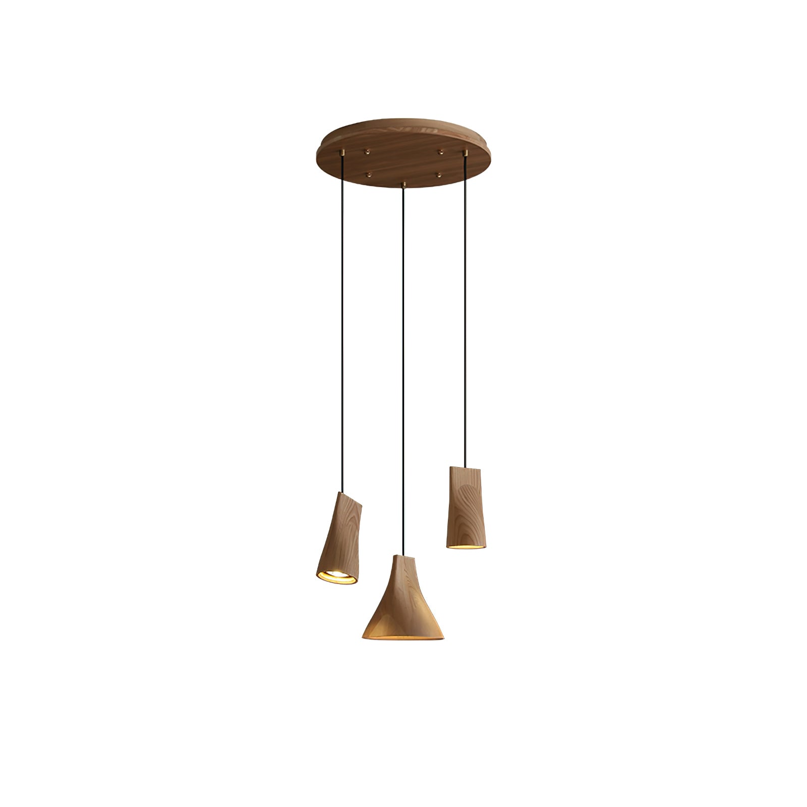 Ivarara Asymmetrical Wood Pendant Light-Neutral Decor