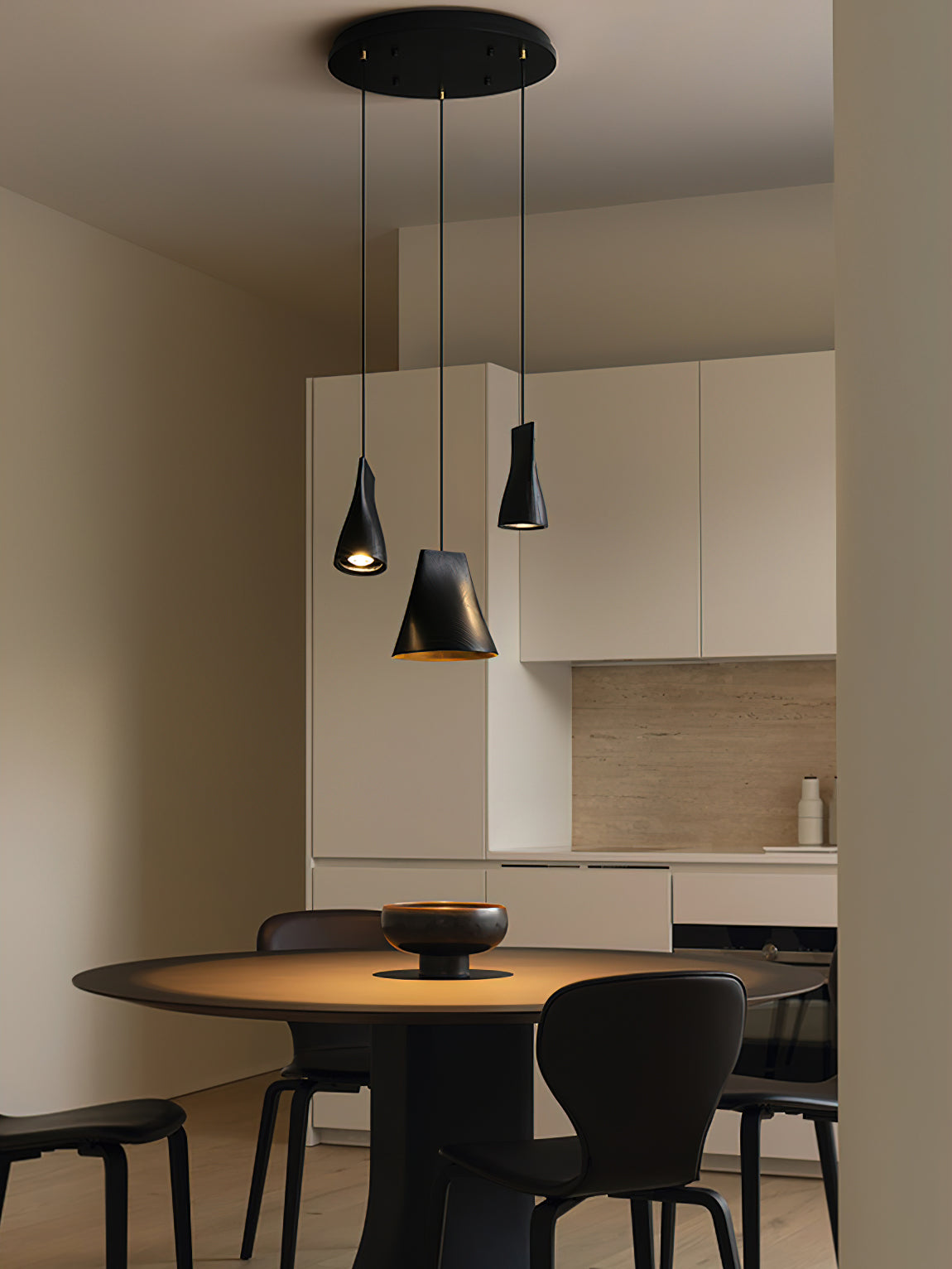 Ivarara Asymmetrical Wood Pendant Light-Neutral Decor
