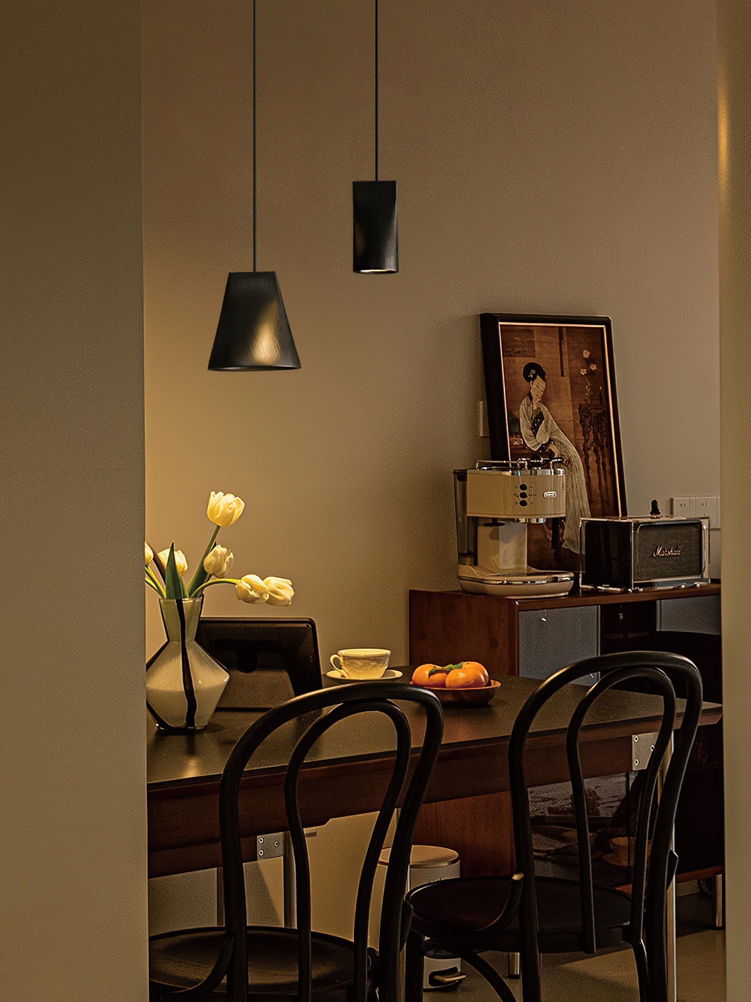 Ivarara Asymmetrical Wood Pendant Light-Neutral Decor