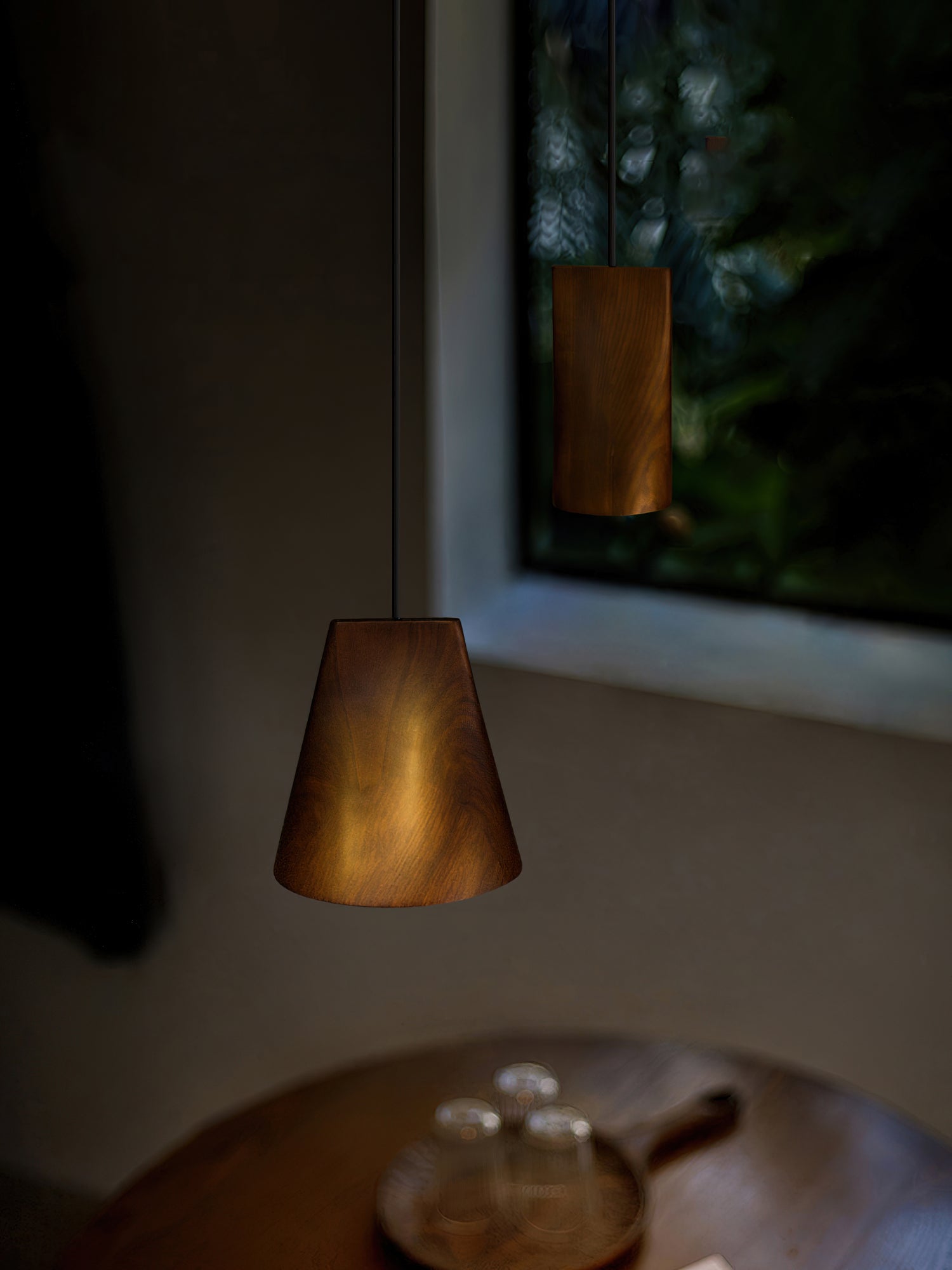 Ivarara Asymmetrical Wood Pendant Light-Neutral Decor