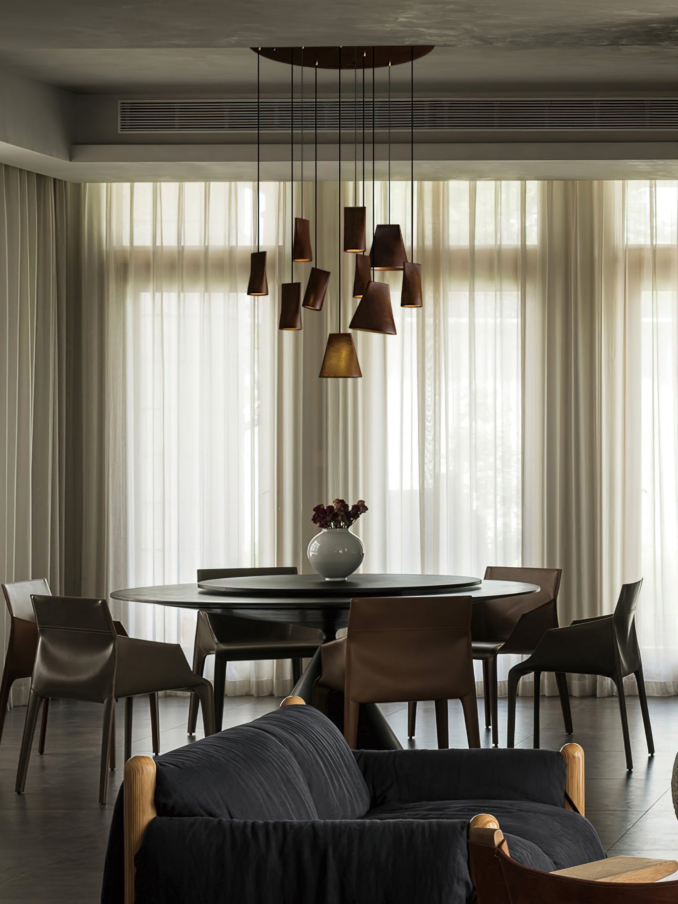 Ivarara Asymmetrical Wood Pendant Light-Neutral Decor