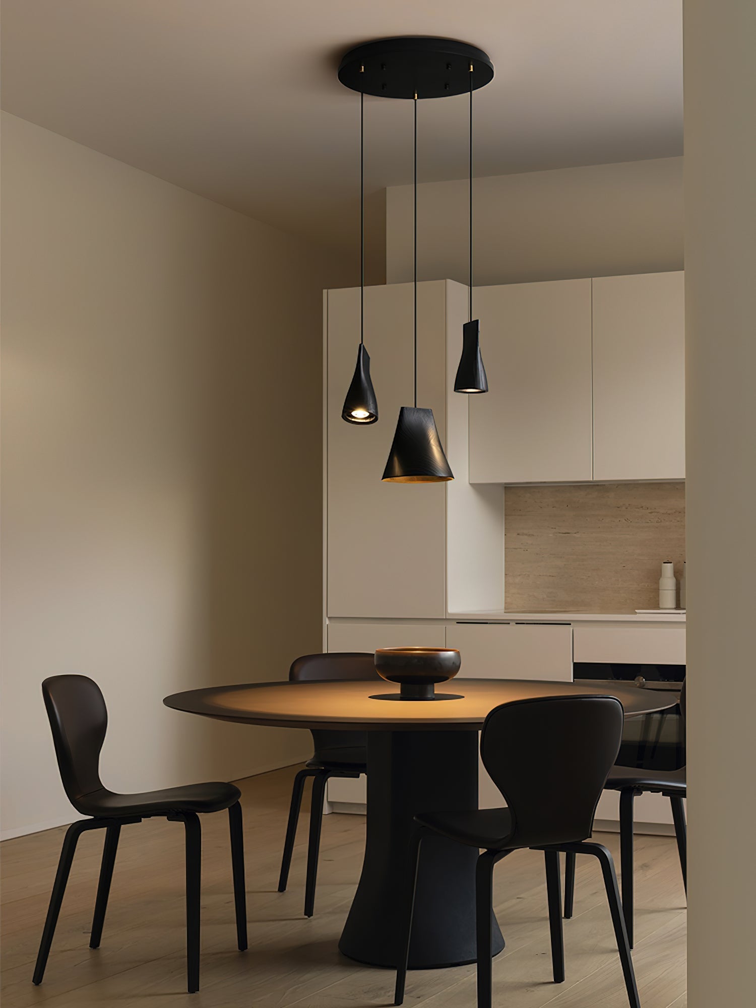 Ivarara Asymmetrical Wood Pendant Light-Neutral Decor