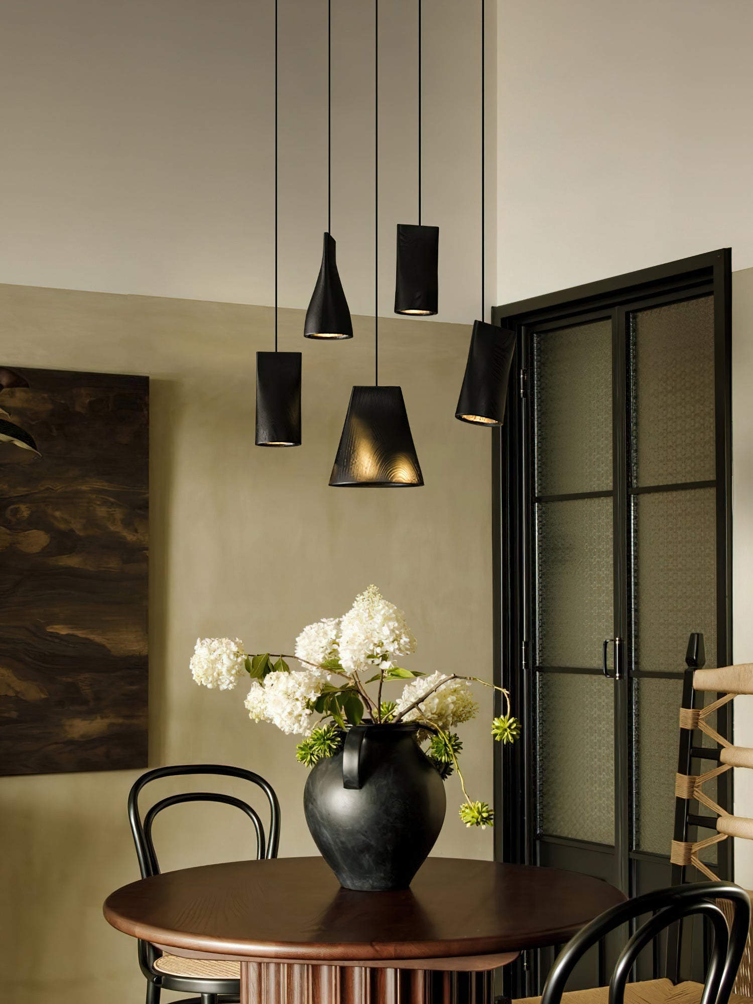 Ivarara Asymmetrical Wood Pendant Light-Neutral Decor