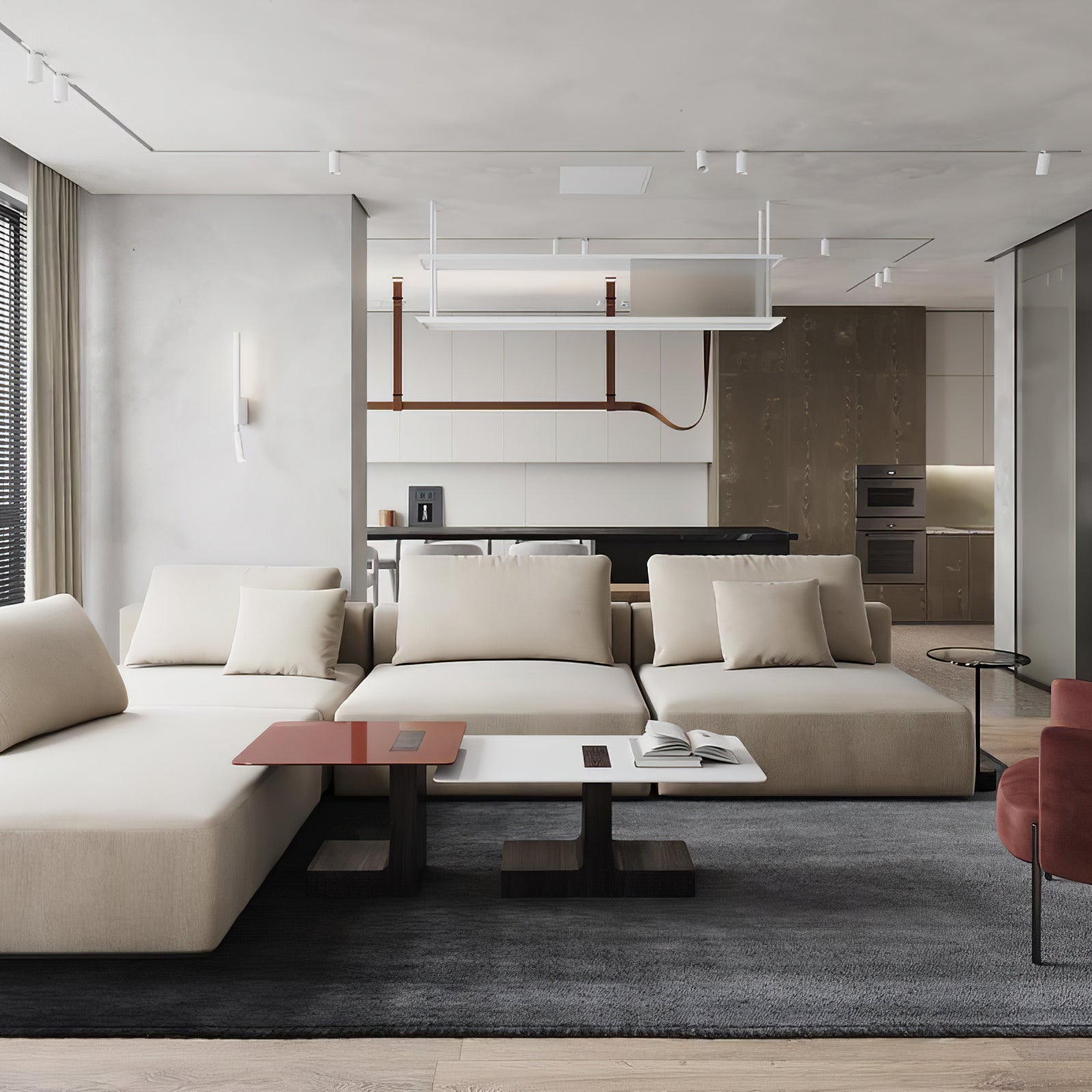 Zaleth Modern Leather Pendant Lamp-Neutral Decor