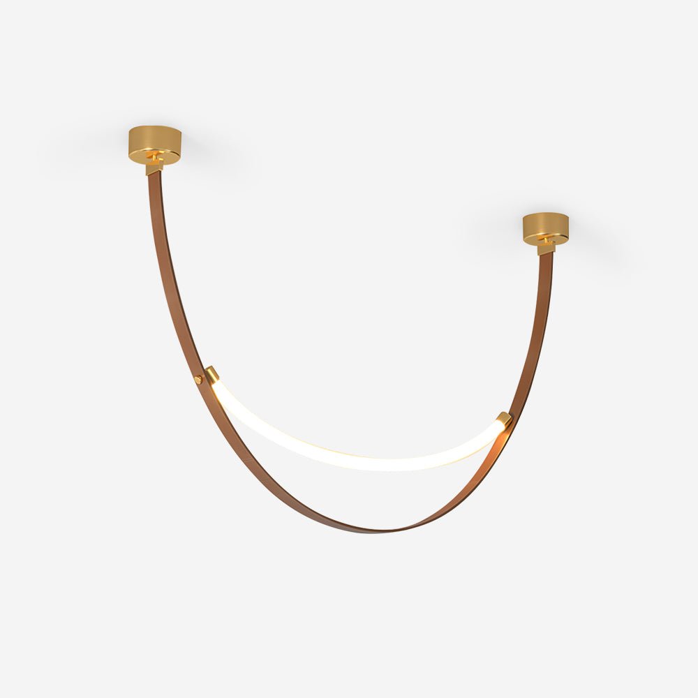 Dixu Pendant Lamp Leather LED Belt-Neutral Decor