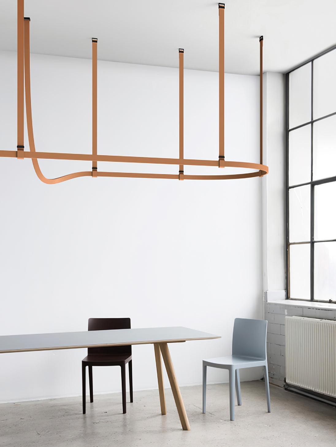 Zaleth Modern Leather Pendant Lamp-Neutral Decor