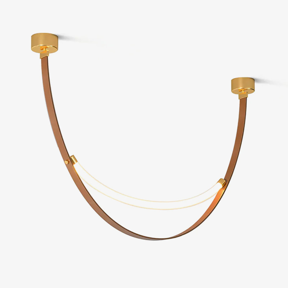 Dixu Pendant Lamp Leather LED Belt-Neutral Decor