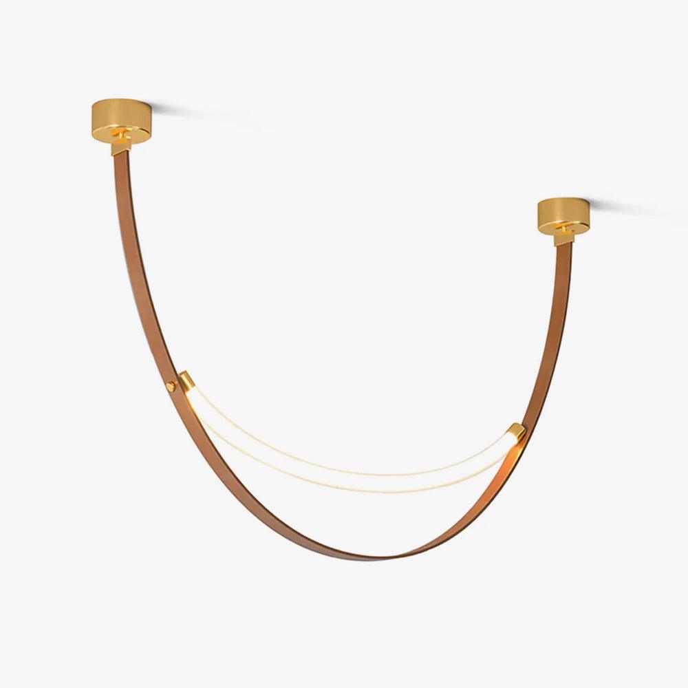 Dixu Pendant Lamp Leather LED Belt-Neutral Decor