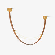 Dixu Pendant Lamp Leather LED Belt-Neutral Decor