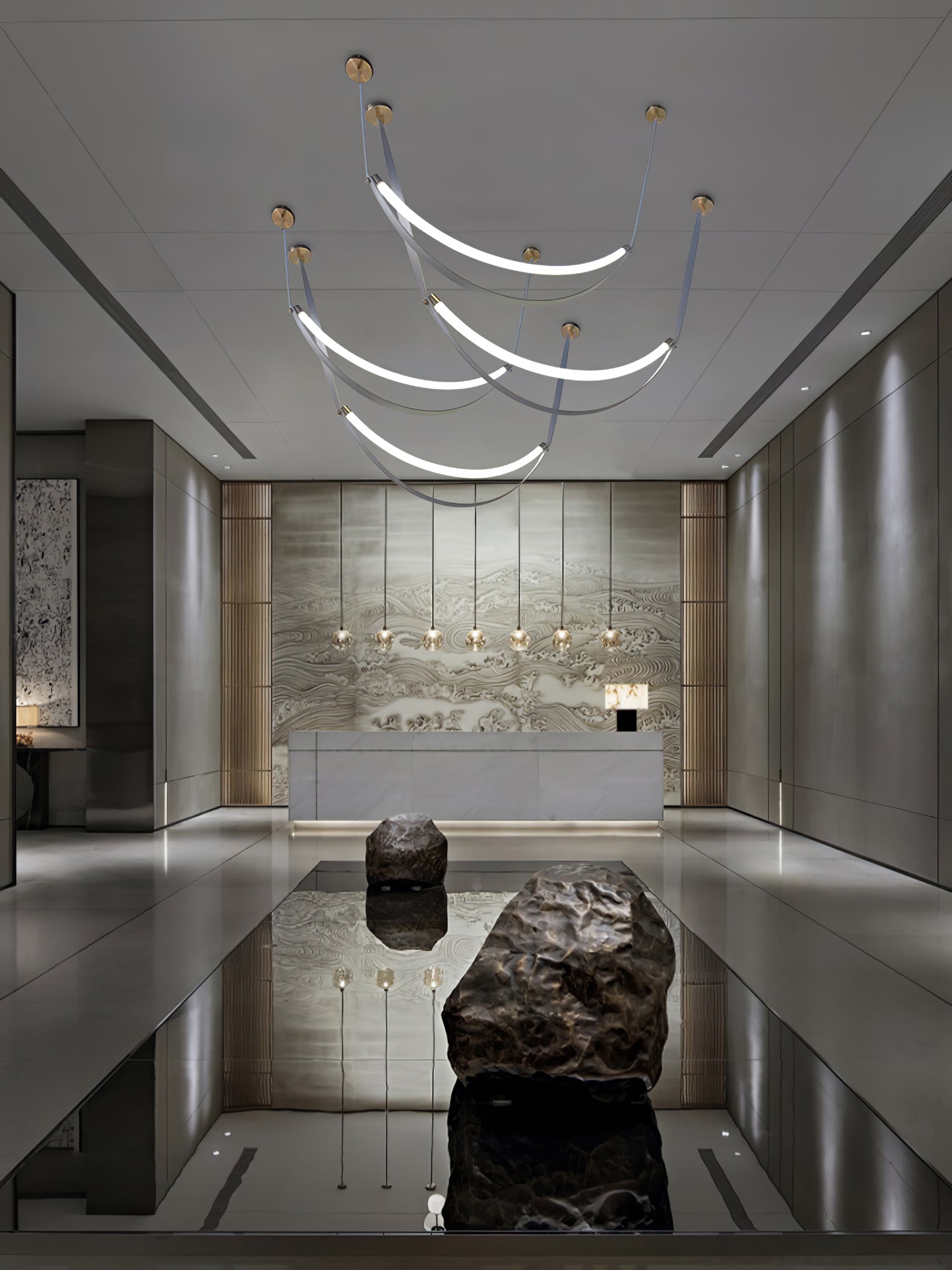 Dixu Pendant Lamp Leather LED Belt-Neutral Decor