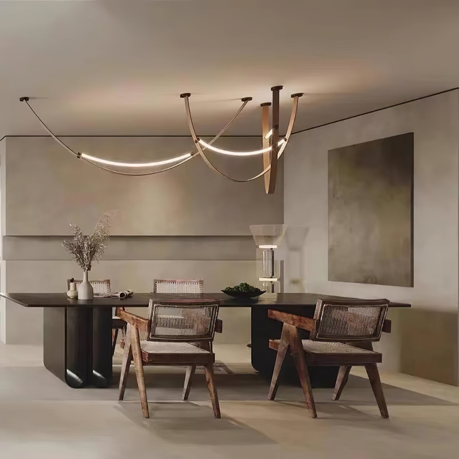 Dixu Pendant Lamp Leather LED Belt-Neutral Decor