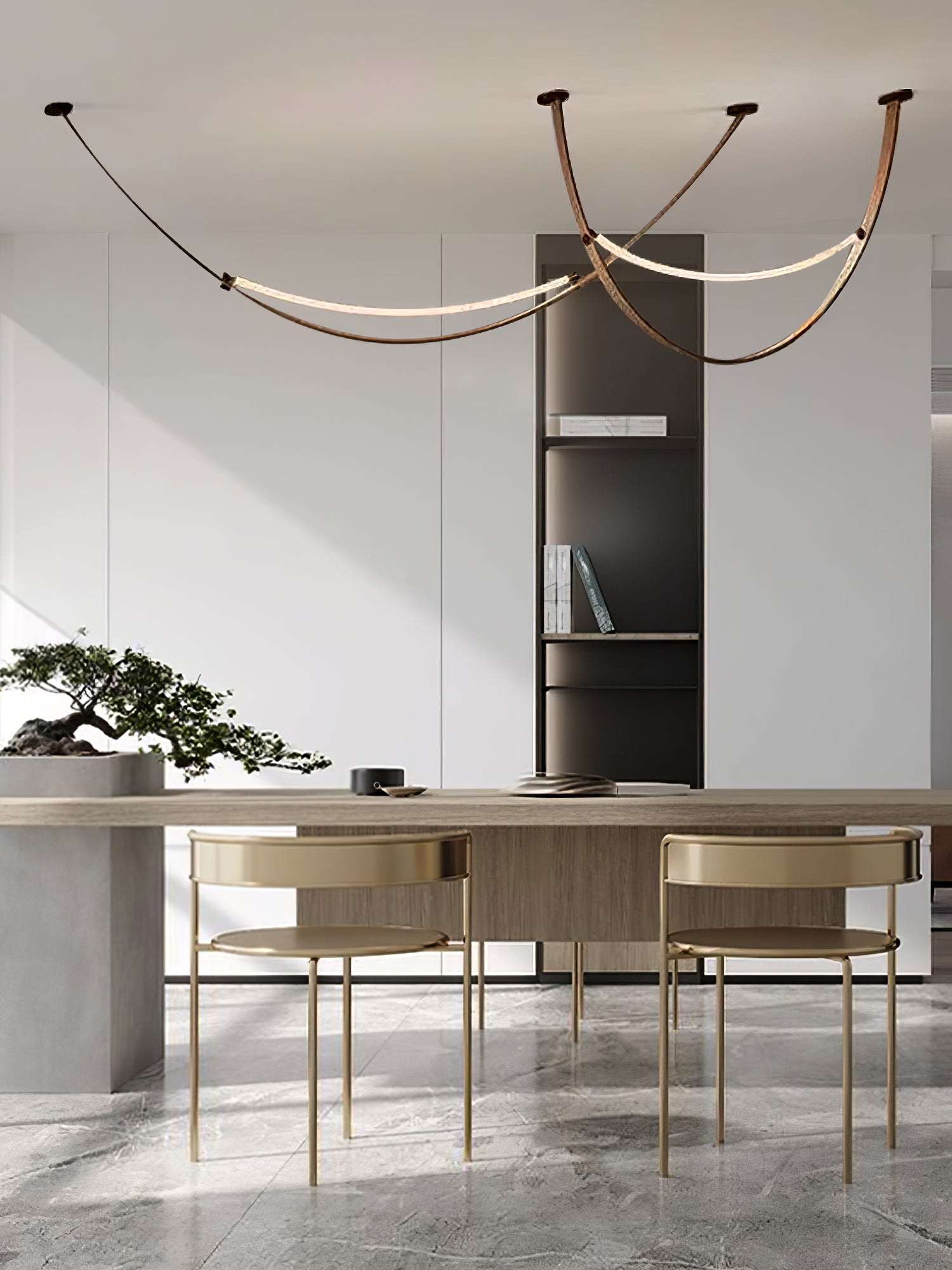 Dixu Pendant Lamp Leather LED Belt-Neutral Decor