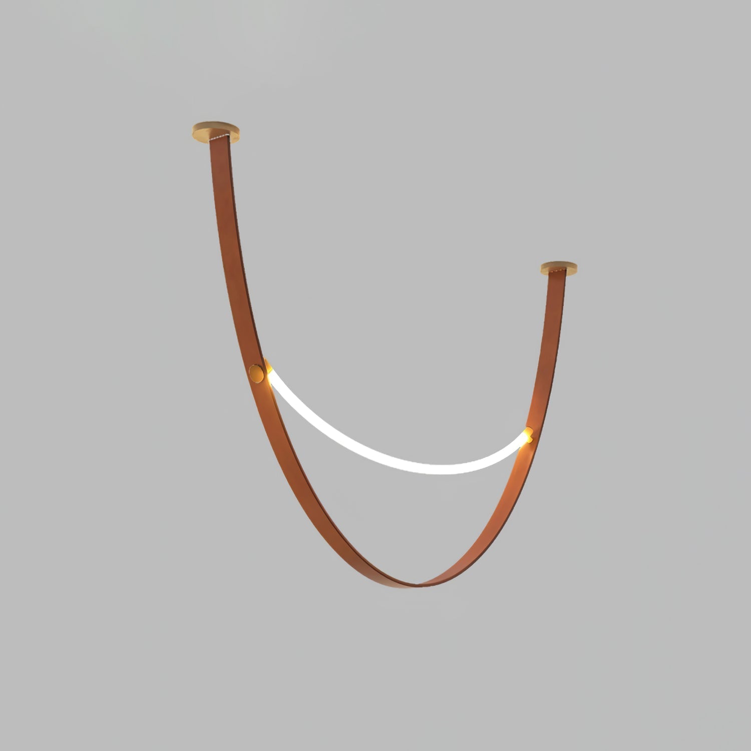 Dixu Pendant Lamp Leather LED Belt-Neutral Decor