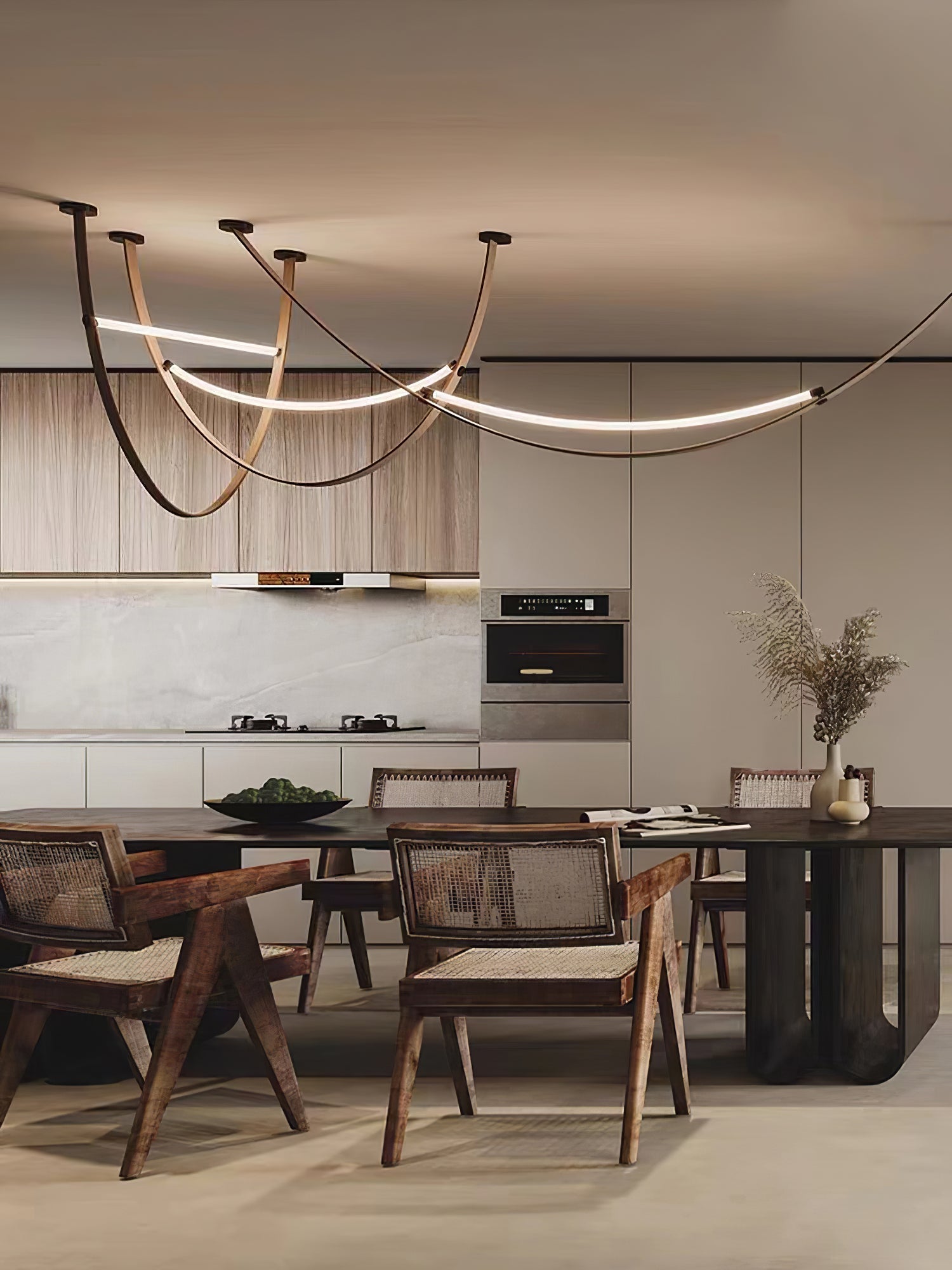 Dixu Pendant Lamp Leather LED Belt-Neutral Decor