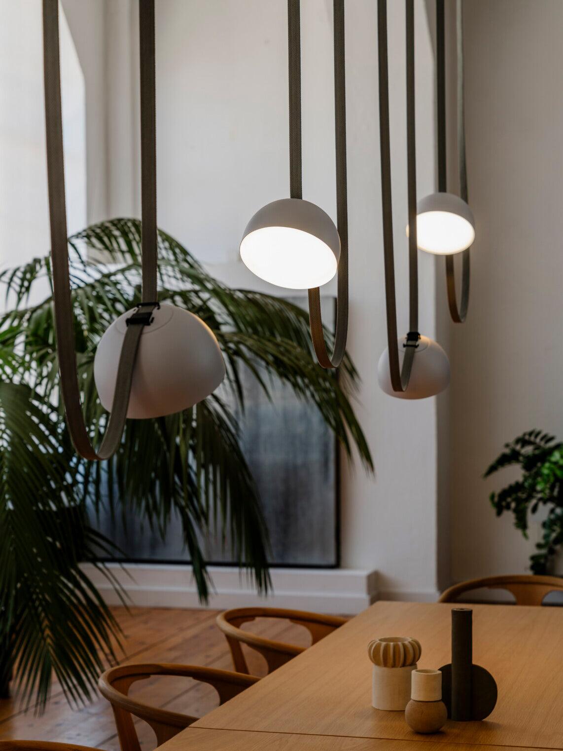 Elarok Modern Minimalist Combination Leather Pendant Light-Neutral Decor