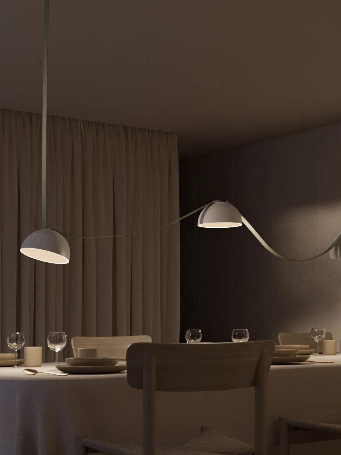 Elarok Modern Minimalist Combination Leather Pendant Light-Neutral Decor
