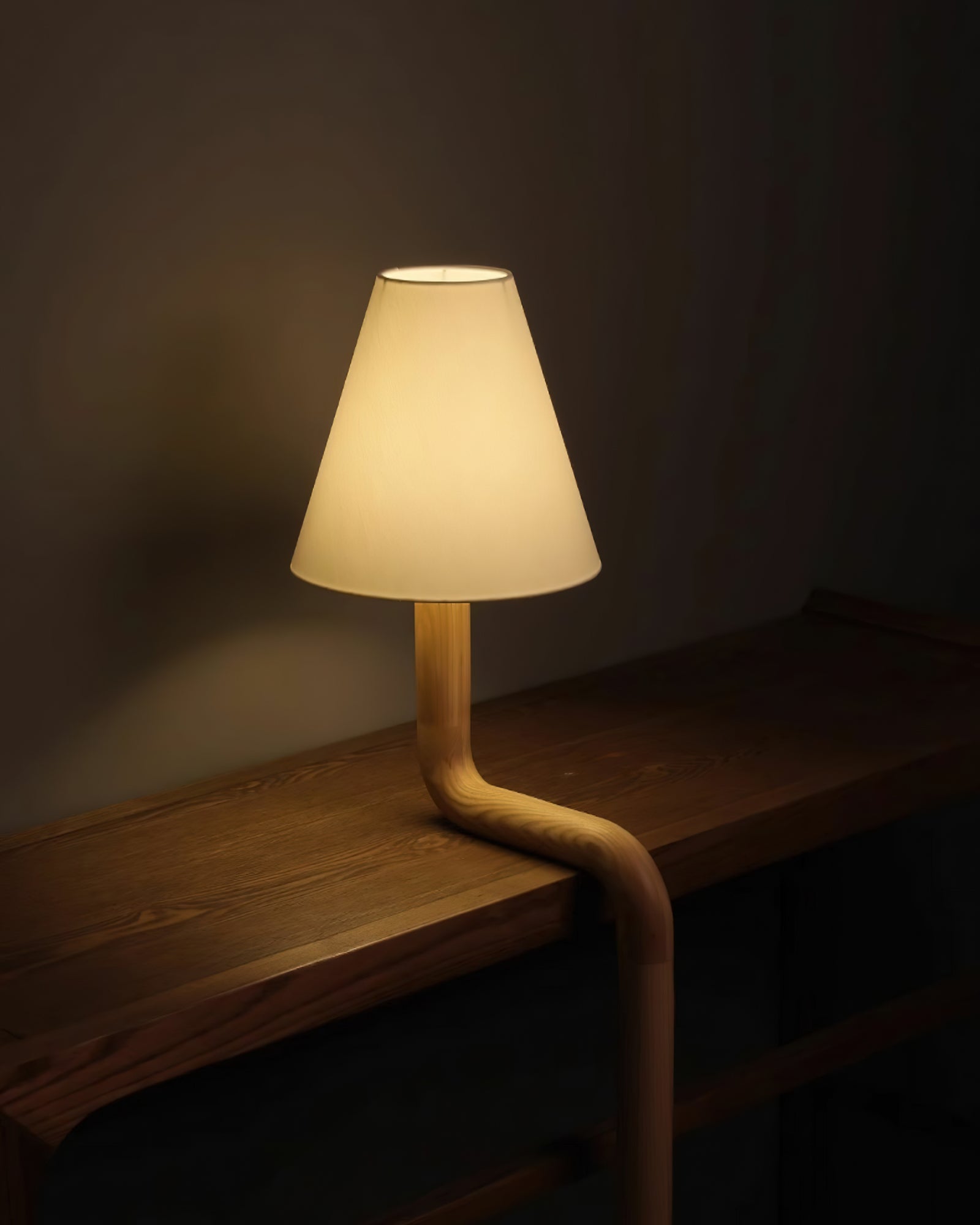 Vira Bend Wood Table Lamp-Neutral Decor