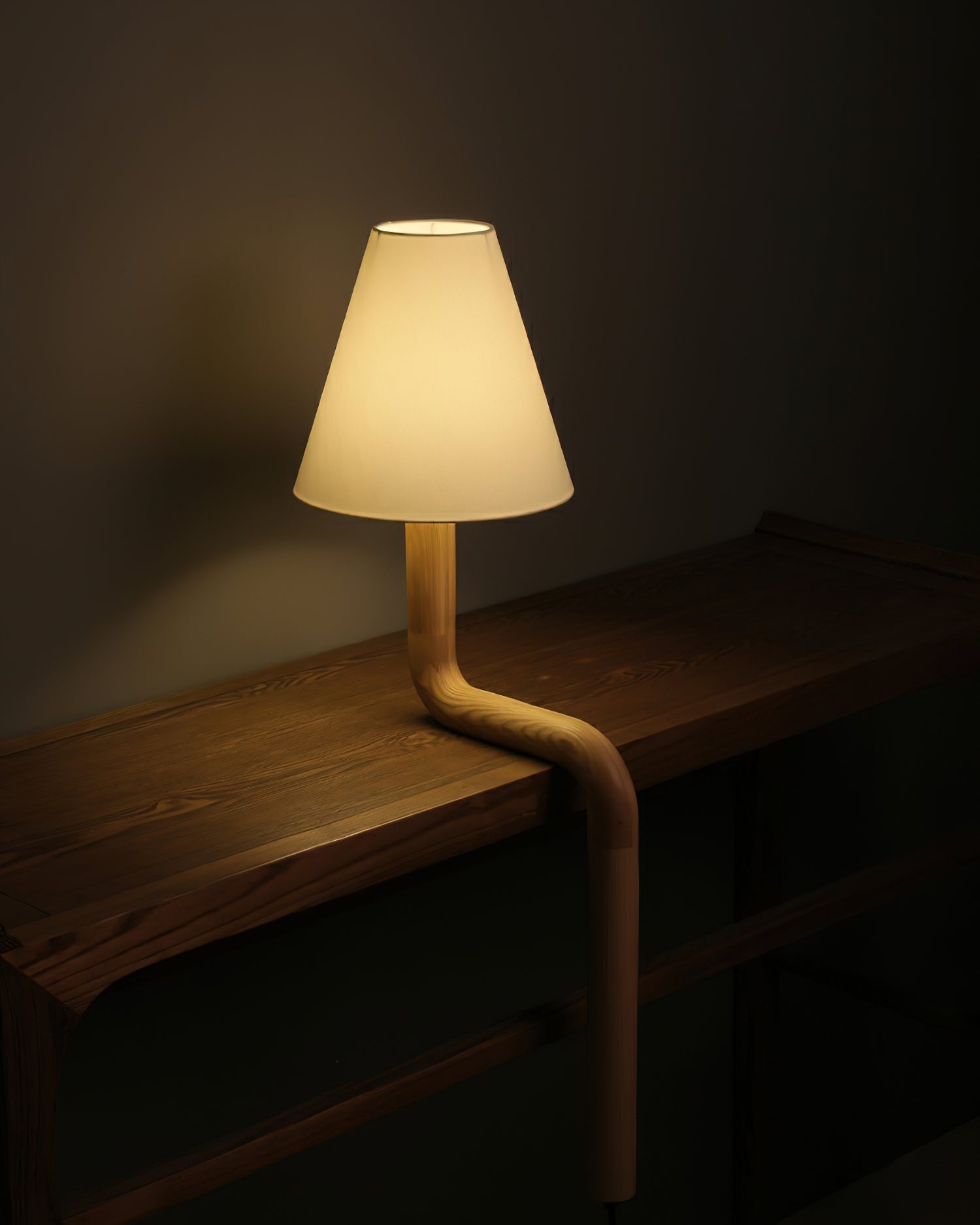 Vira Bend Wood Table Lamp-Neutral Decor