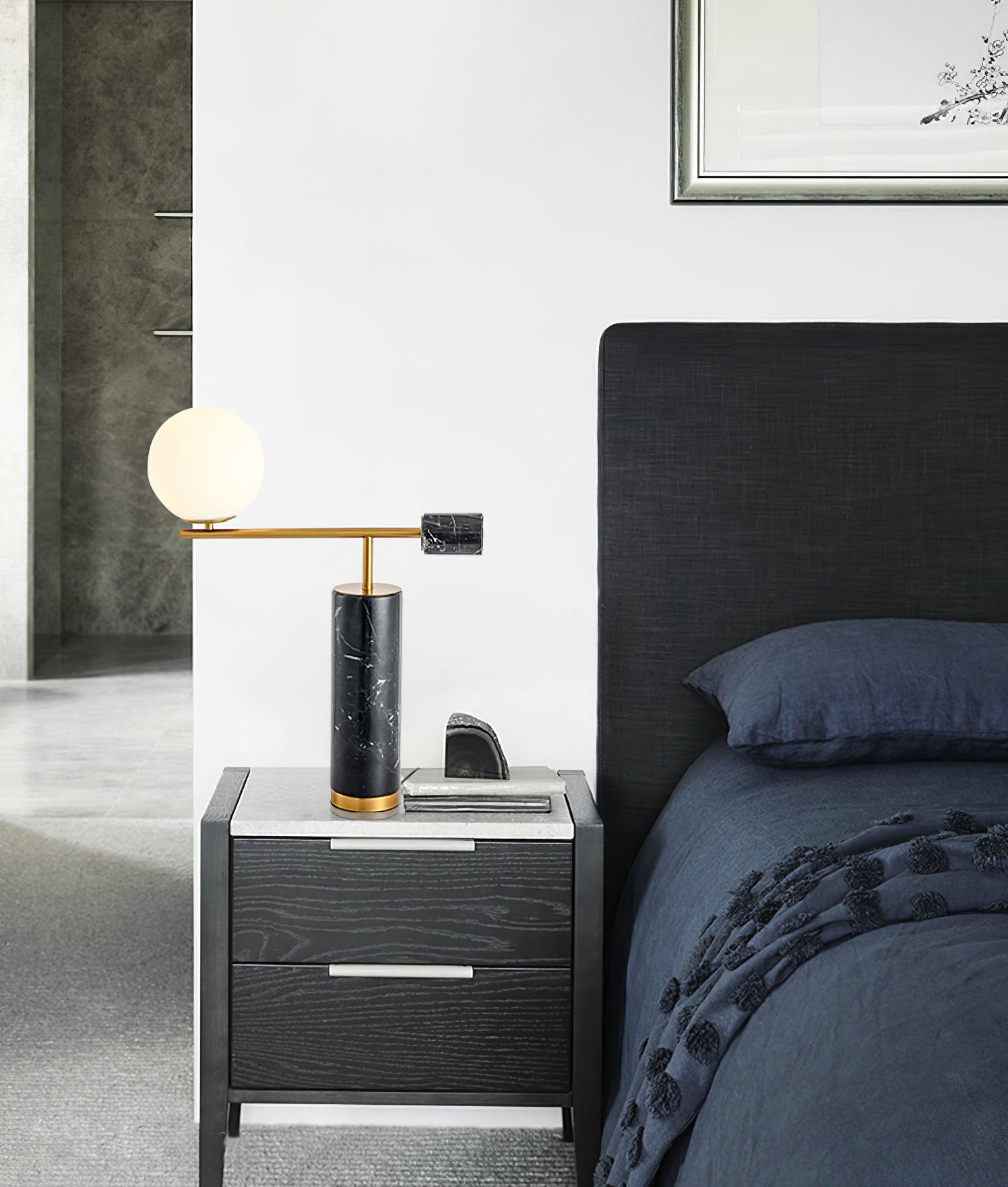 Eurrinion Balancing Marble Desk Lamp-Neutral Decor