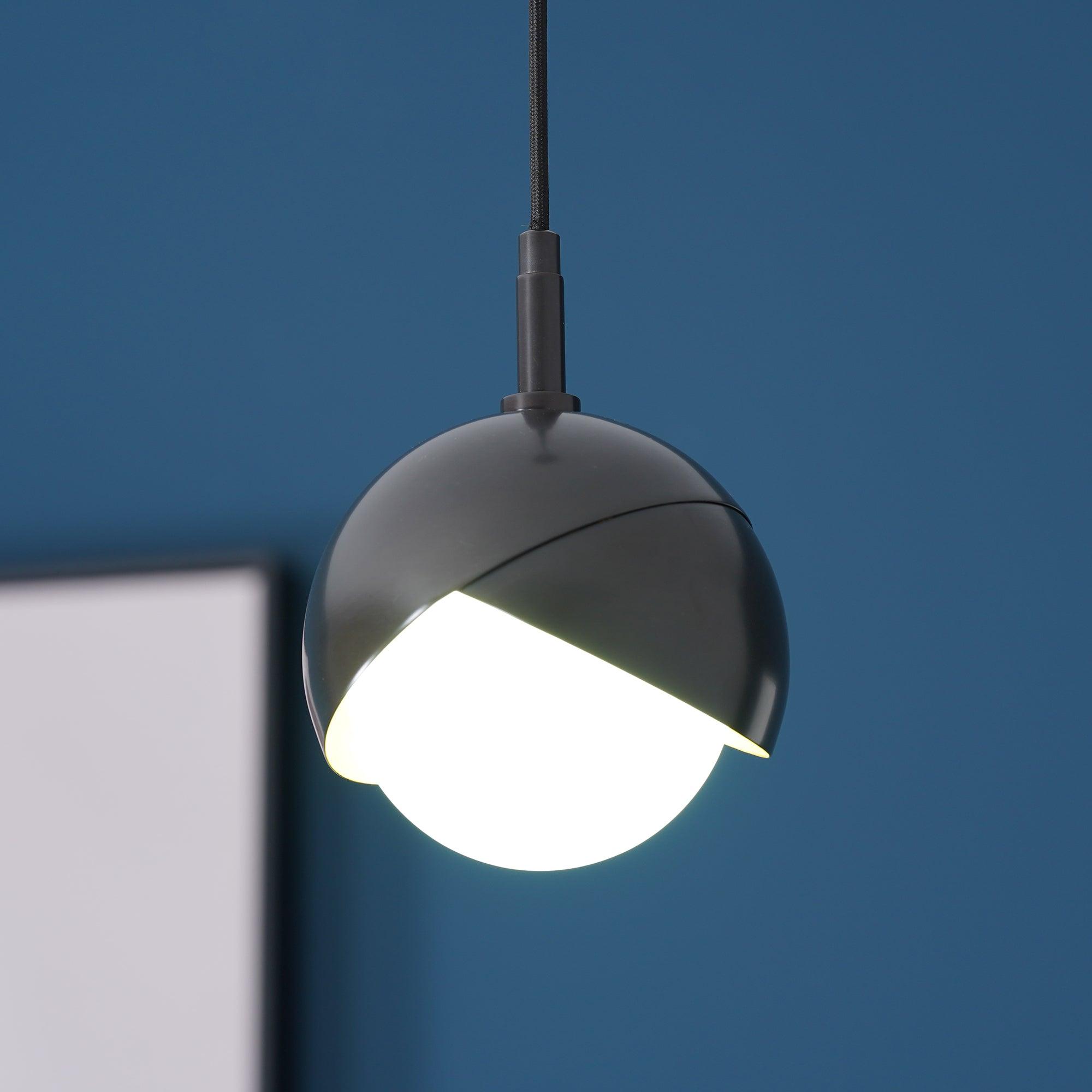 Jynara Pendant Lamp Brass Nested Opal Globe Modern-Neutral Decor