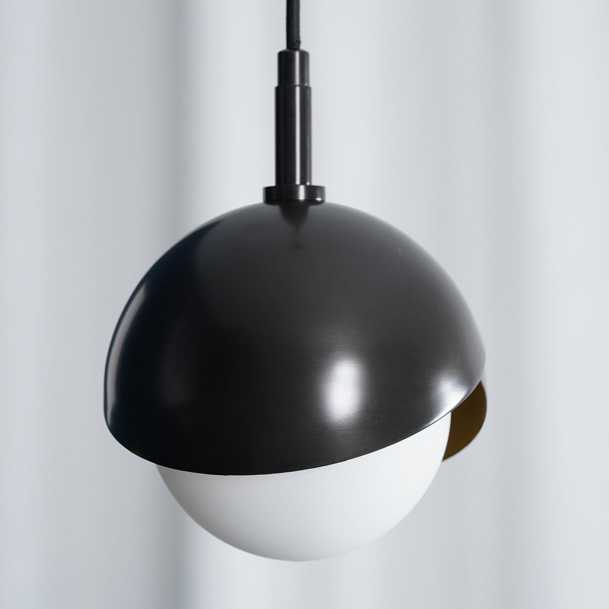 Jynara Pendant Lamp Brass Nested Opal Globe Modern-Neutral Decor
