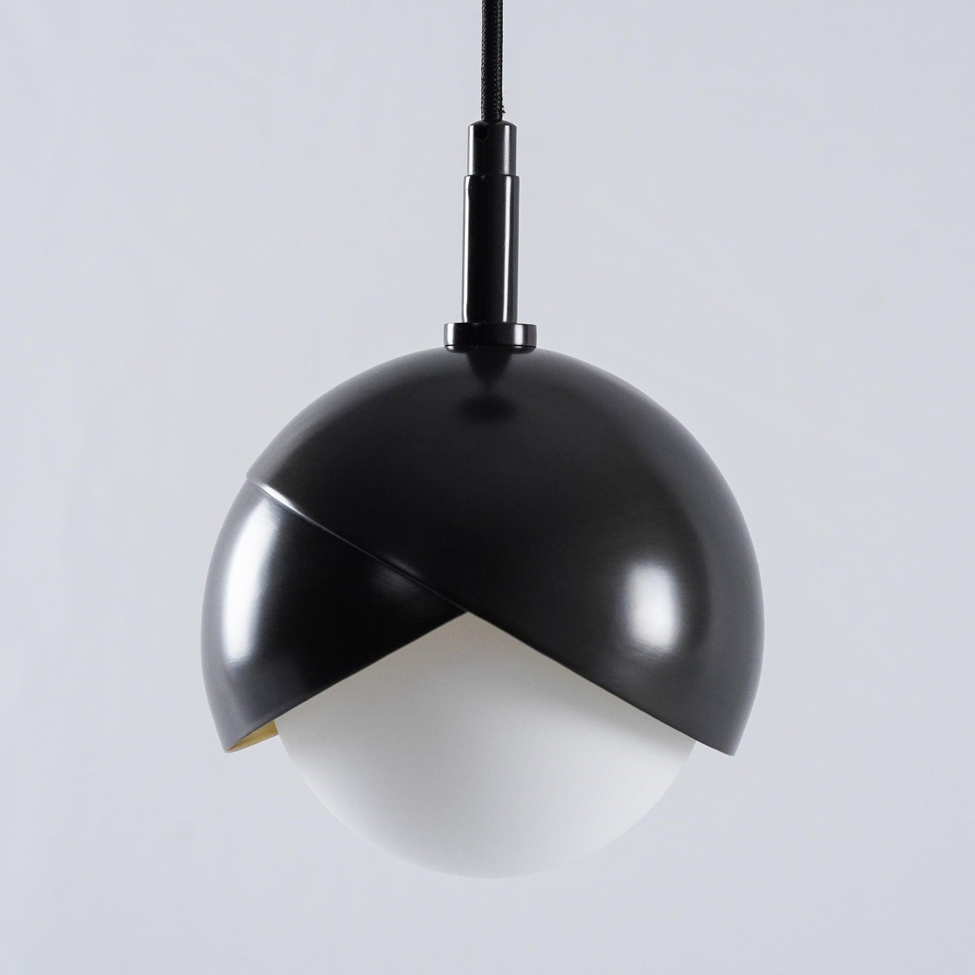 Jynara Pendant Lamp Brass Nested Opal Globe Modern-Neutral Decor
