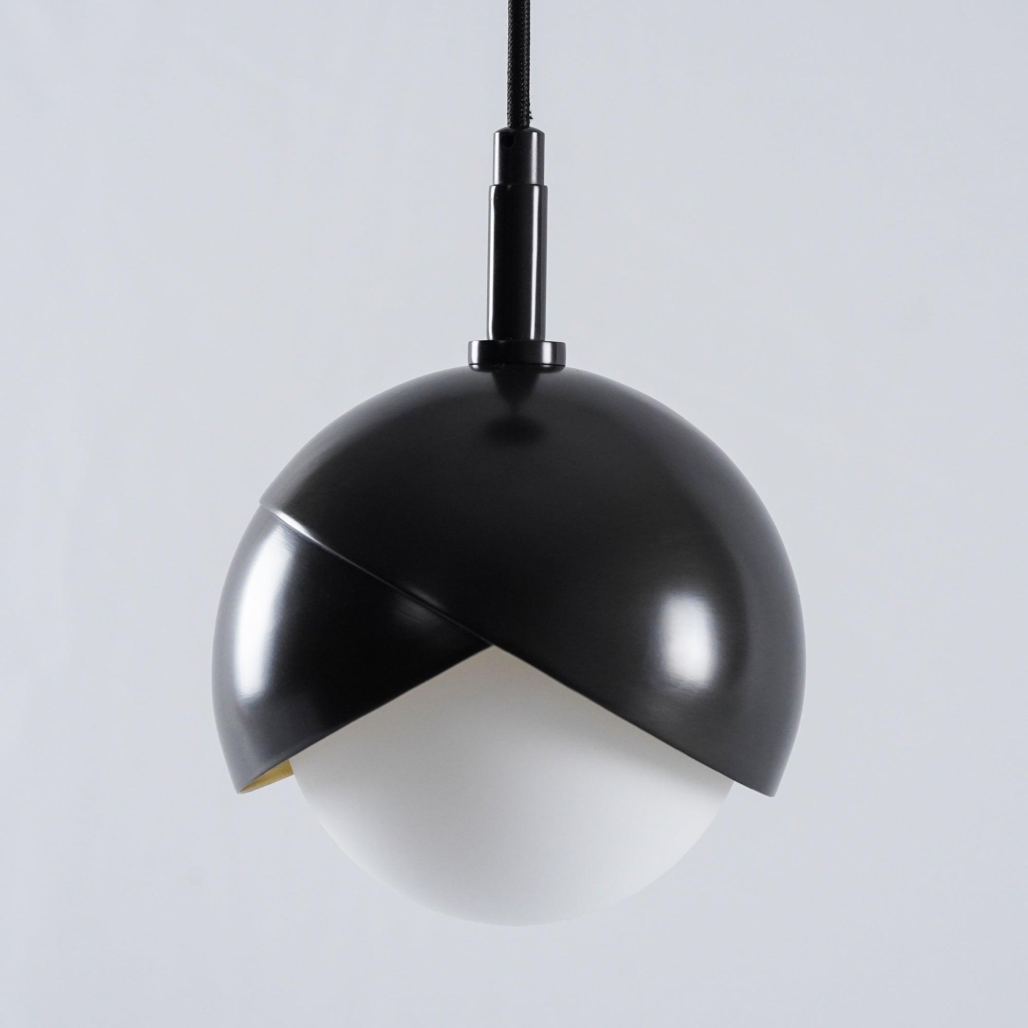 Jynara Pendant Lamp Brass Nested Opal Globe Modern-Neutral Decor
