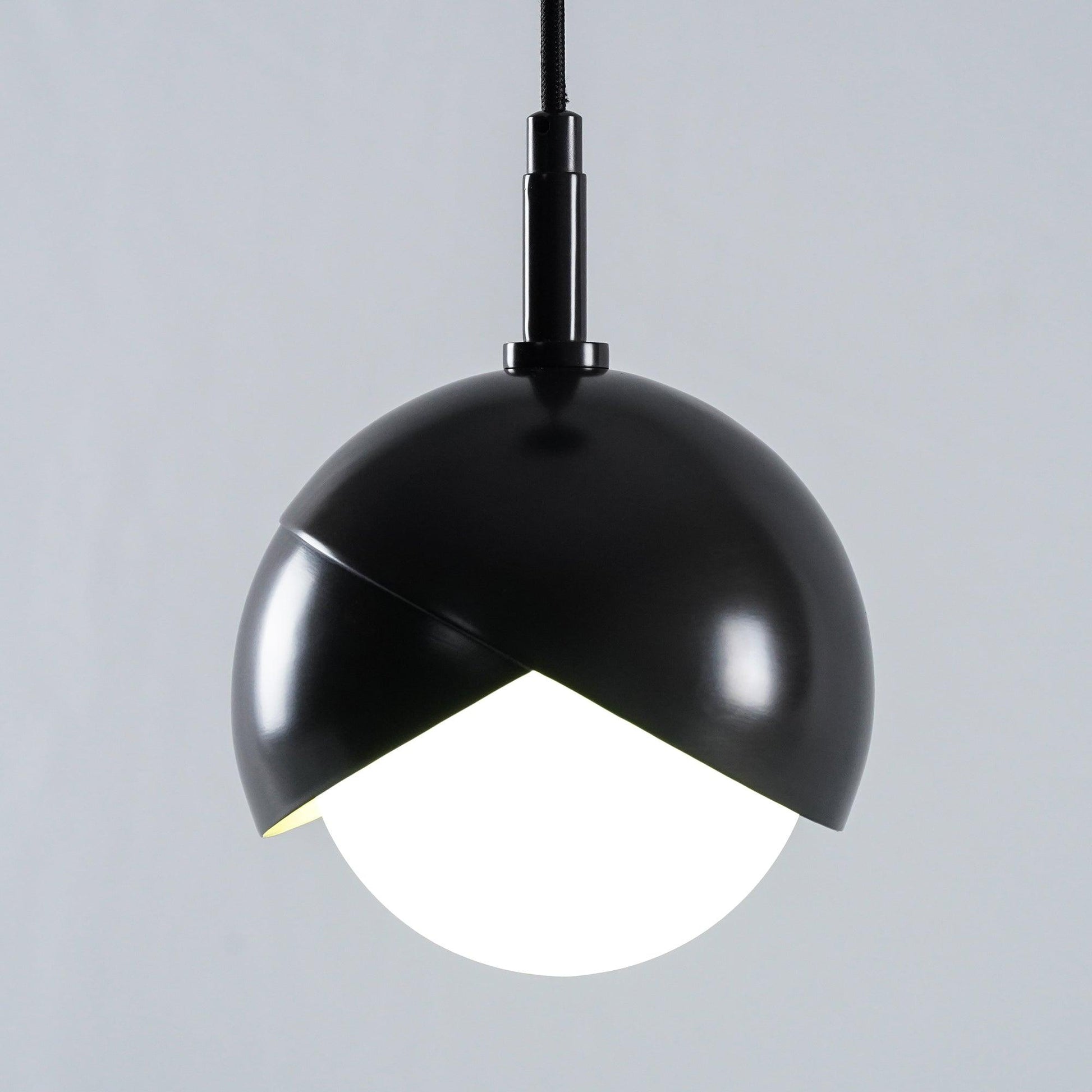 Jynara Pendant Lamp Brass Nested Opal Globe Modern-Neutral Decor