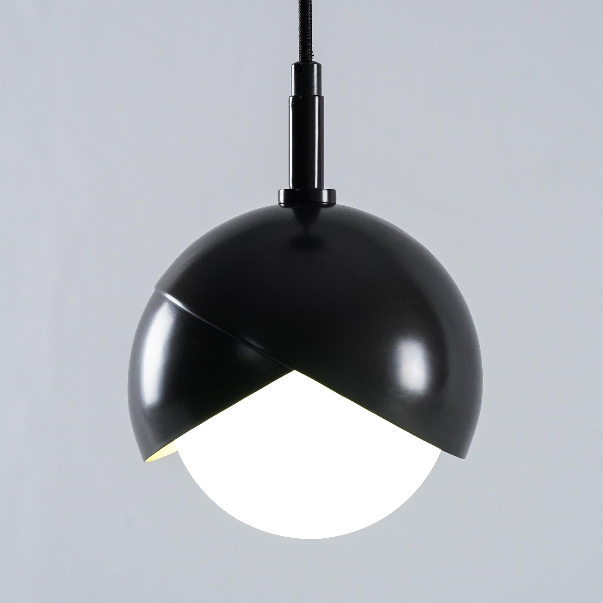 Jynara Pendant Lamp Brass Nested Opal Globe Modern-Neutral Decor