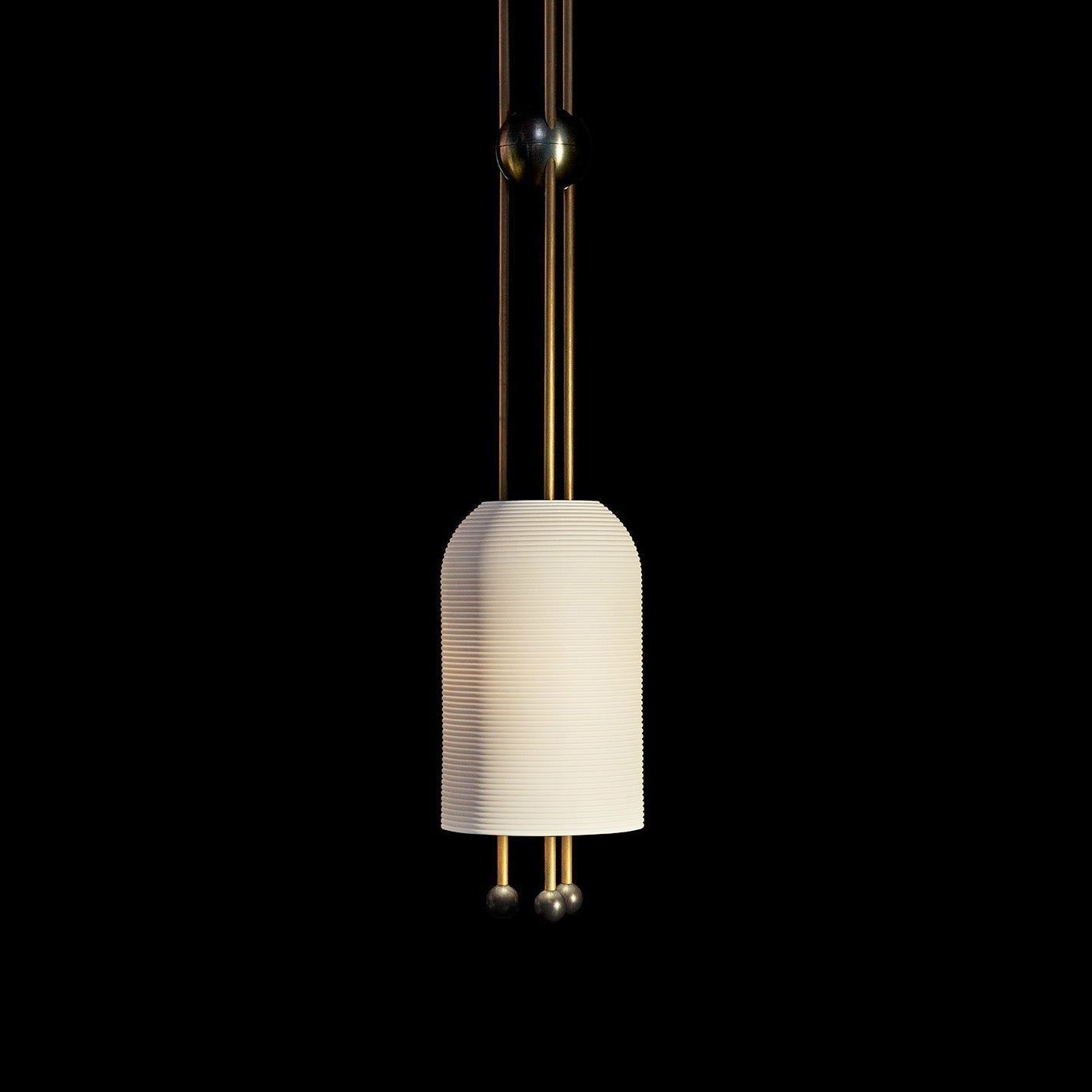 Qir Traditional Elegance Glass Pendant Light-Neutral Decor