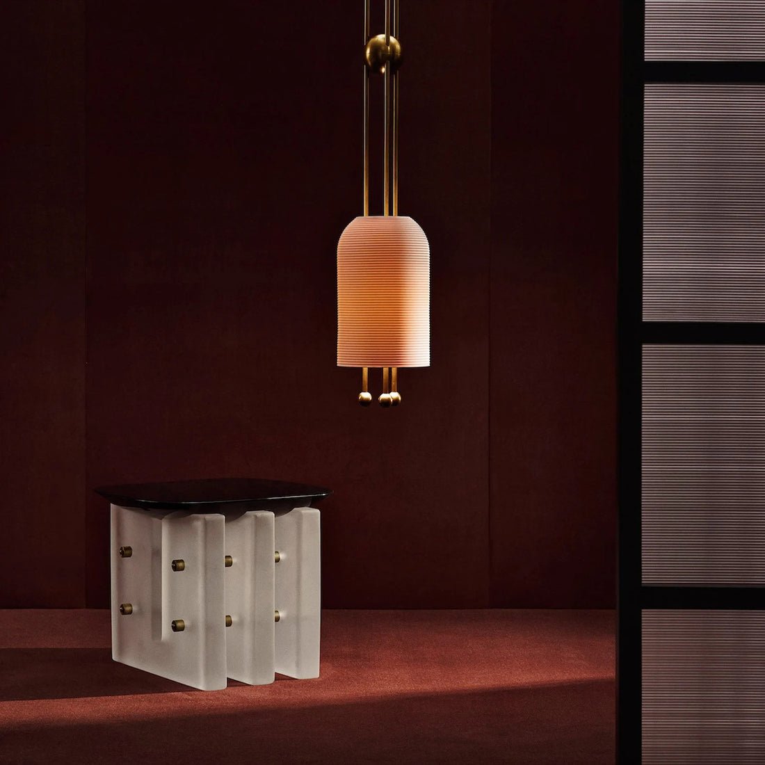 Qir Traditional Elegance Glass Pendant Light-Neutral Decor