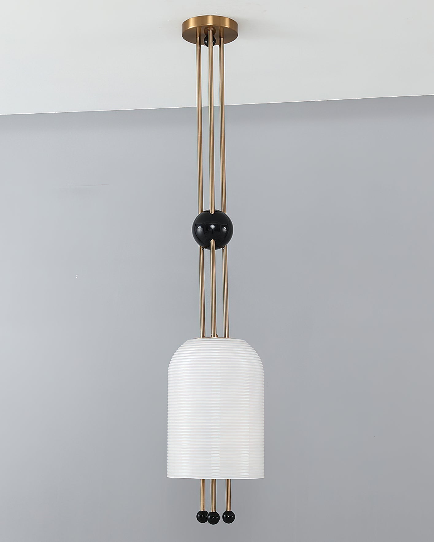 Qir Traditional Elegance Glass Pendant Light-Neutral Decor