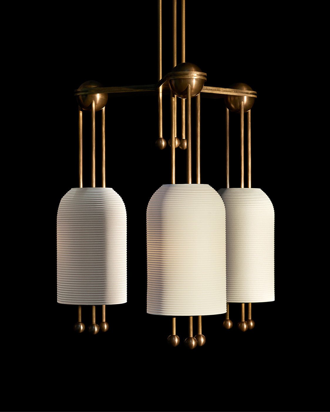Qir Traditional Elegance Glass Pendant Light-Neutral Decor