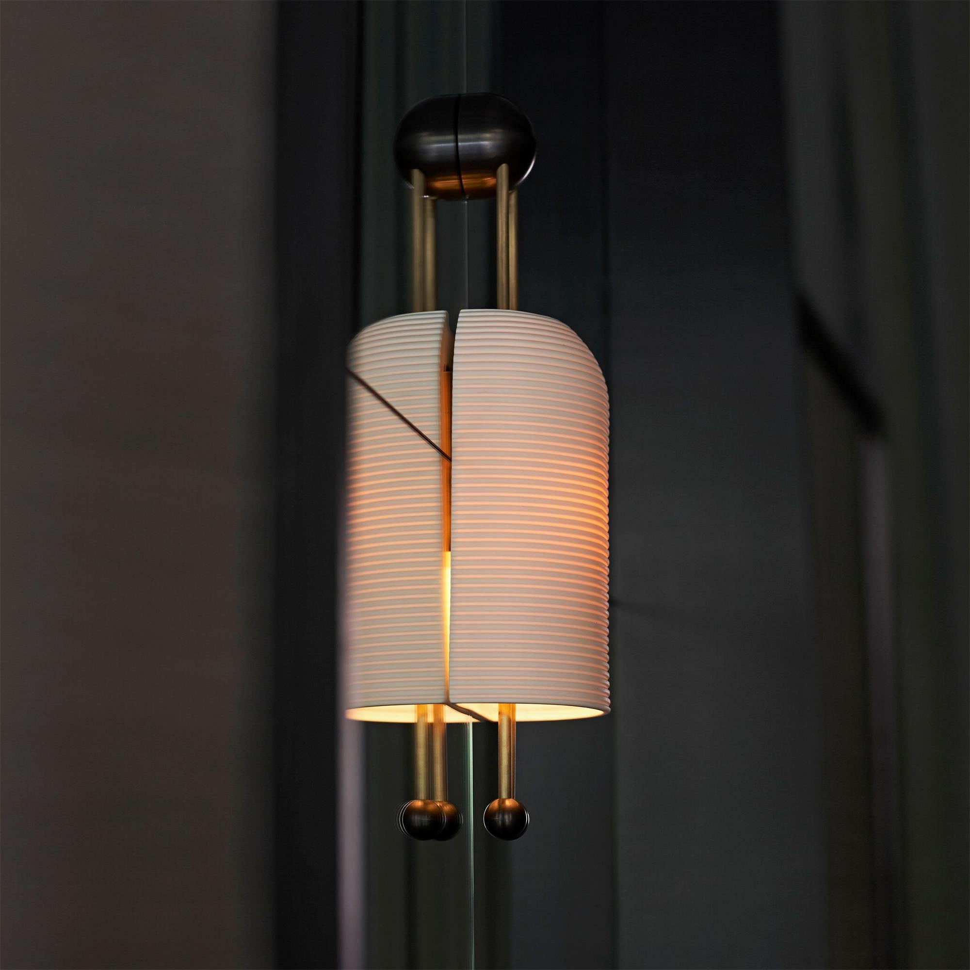 Bly Wall Lamp Opal Glass Gold Rods-Neutral Decor